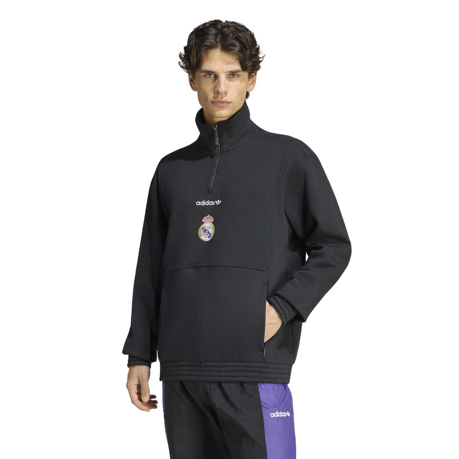 Sudadera Media Cremallera Hombre adidas EQT 26/27 Negra