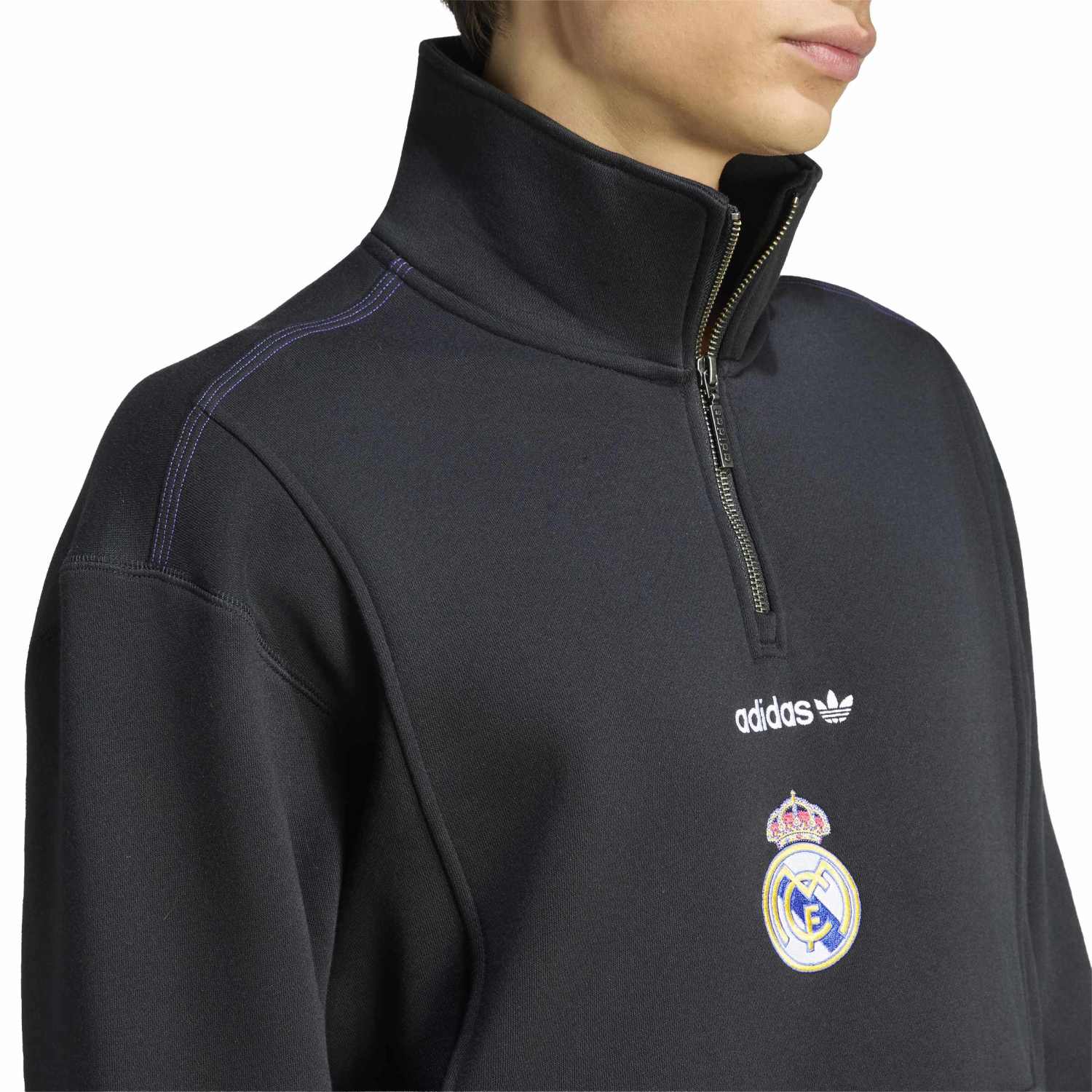 Sudadera Media Cremallera Hombre adidas EQT 26/27 Negra
