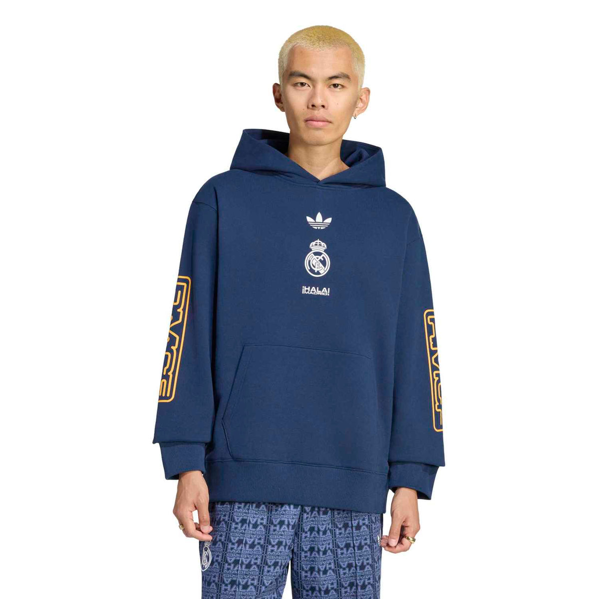 Mens adidas Lifestyler Hoodie 26/27 Navy