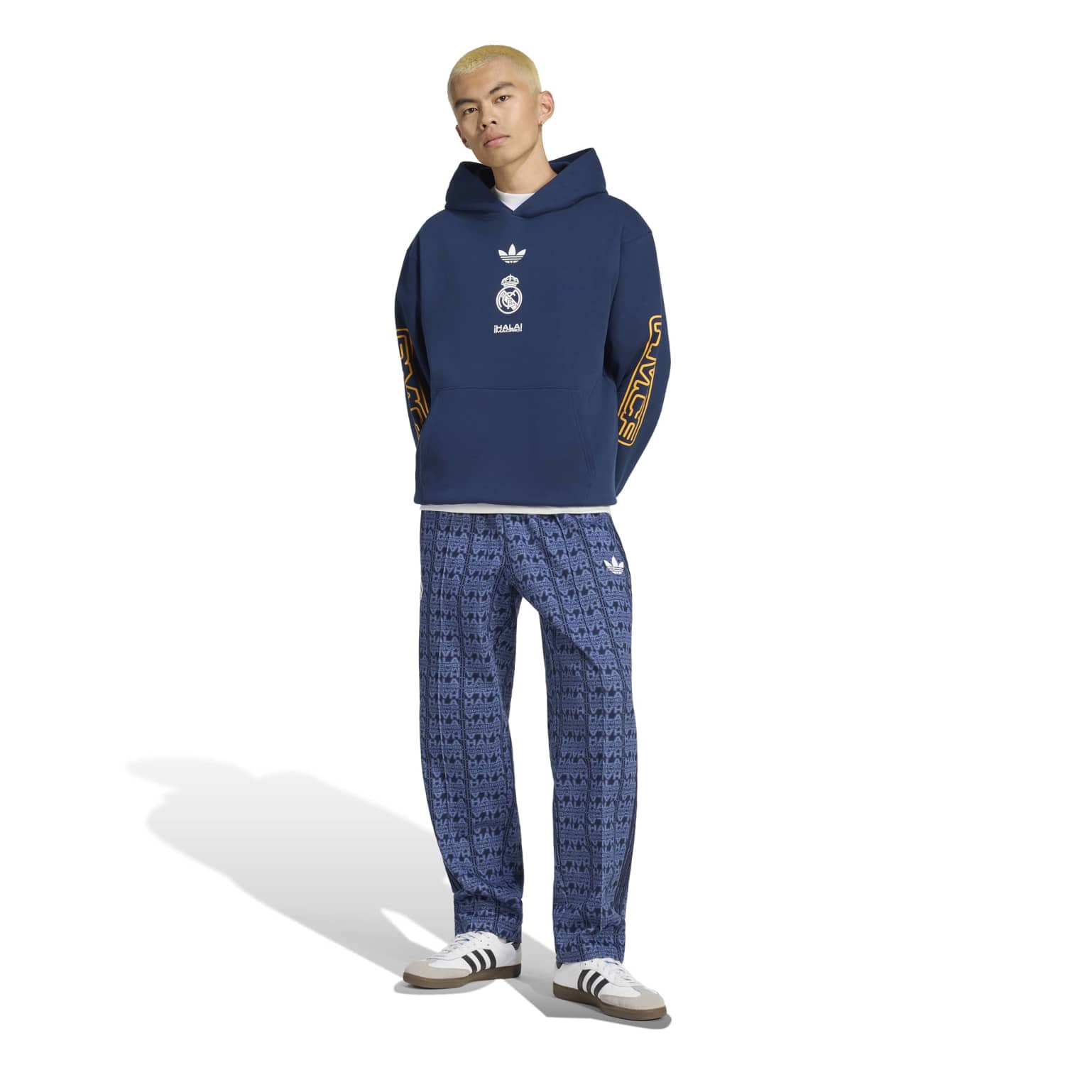 Mens adidas Lifestyler Hoodie 26/27 Navy