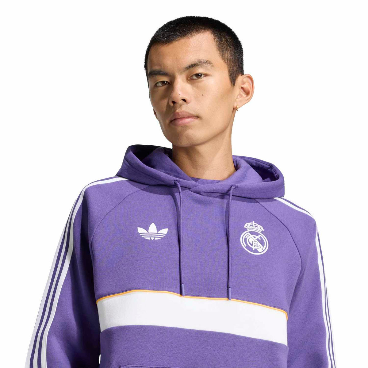Mens adidas OG Icons Hoodie 26/27 Purple