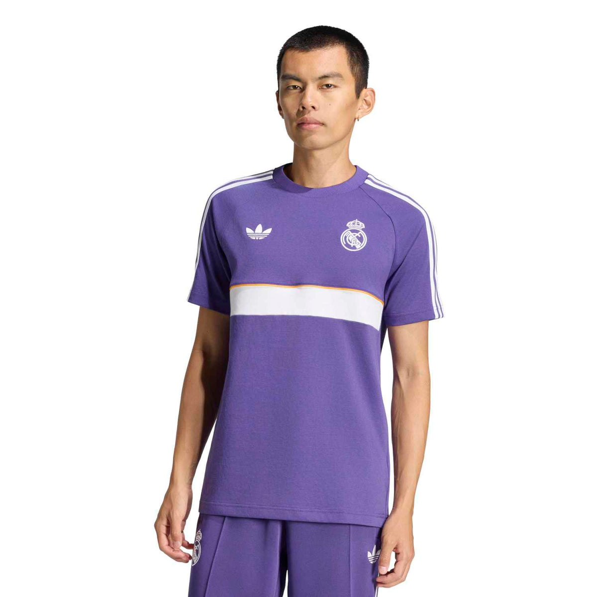 Mens adidas OG Icons T-Shirt 26/27 Purple