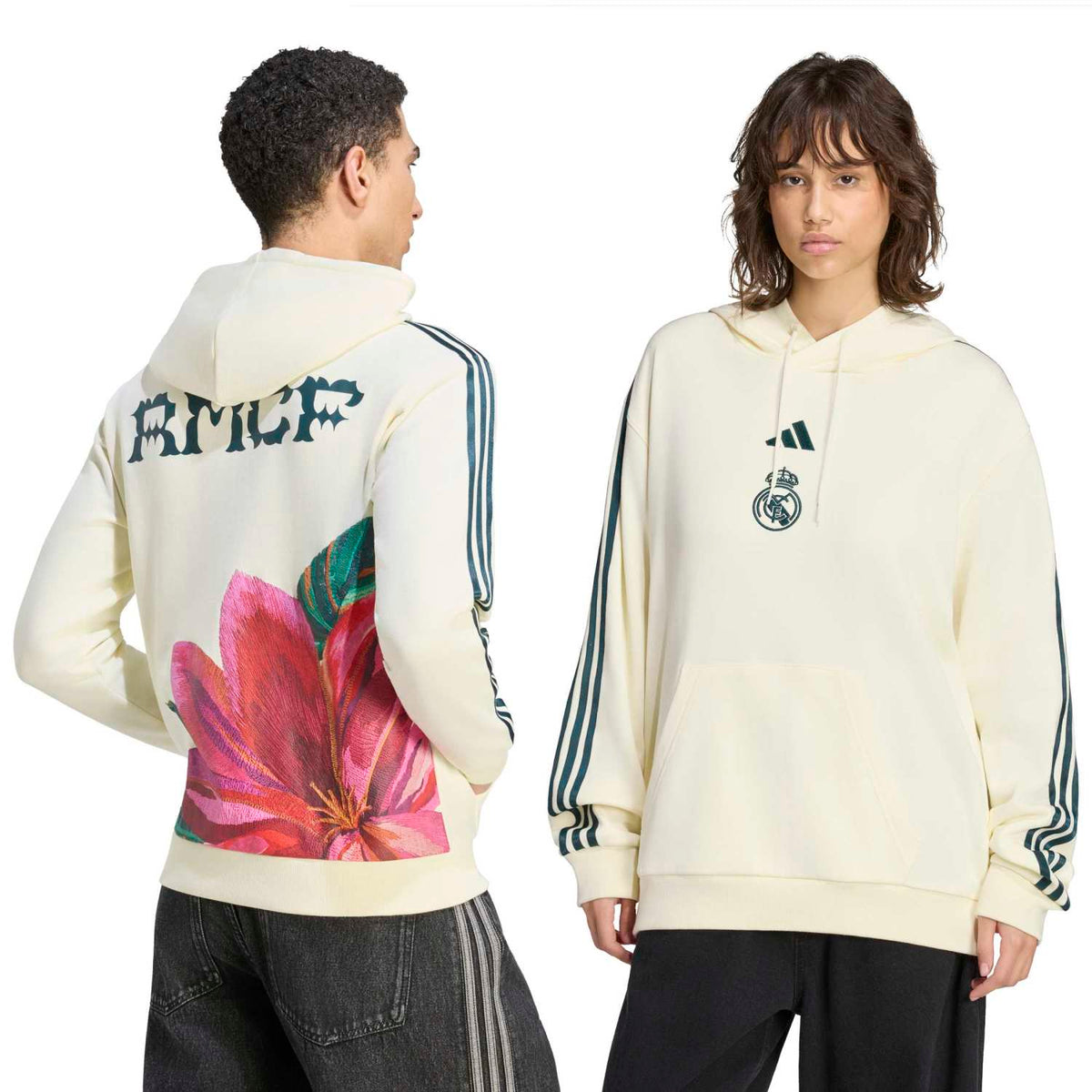 Mens adidas x FARM Rio Hoodie 26/27 Cream
