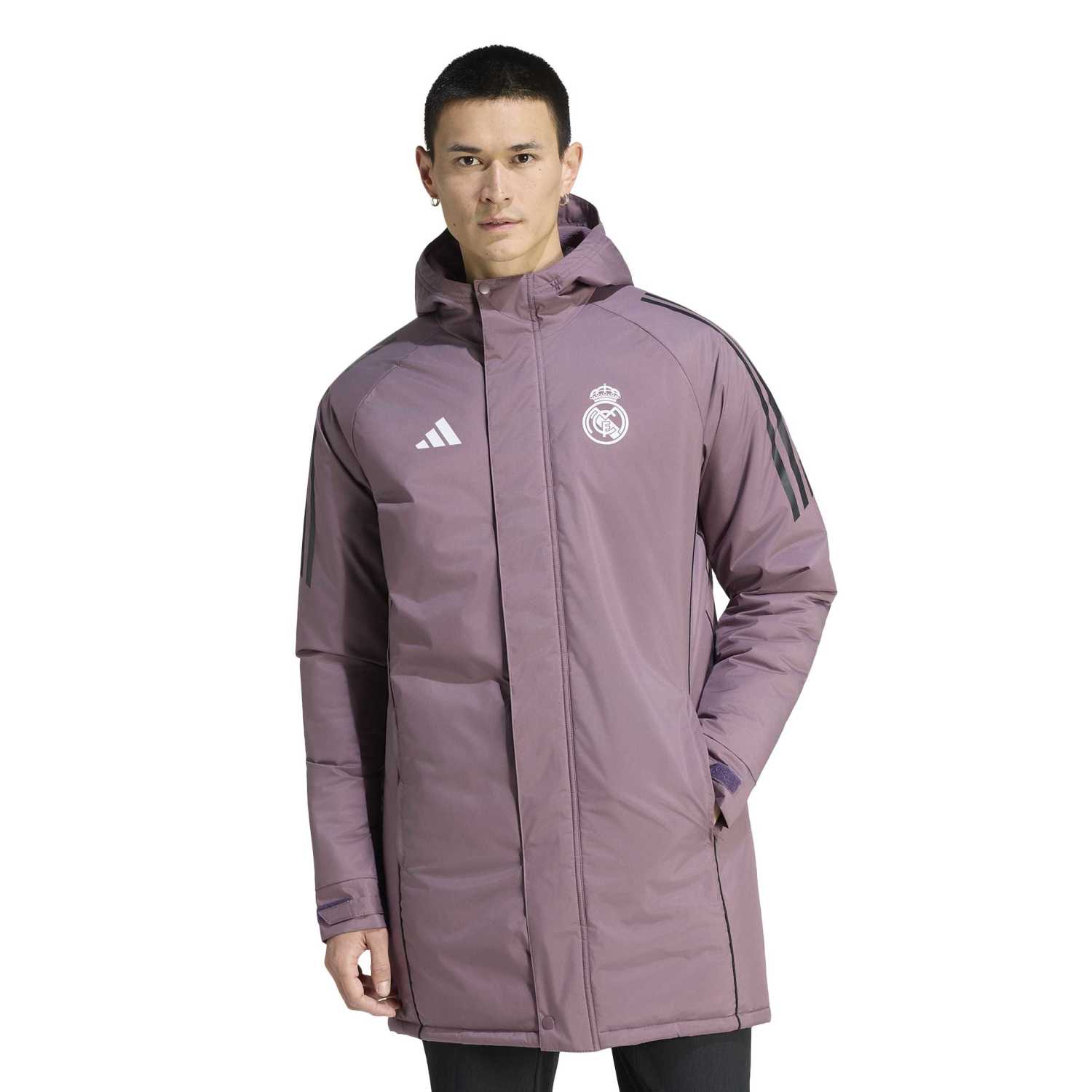 Abrigo Parka Hombre adidas Entrenamiento 25/26 Morado
