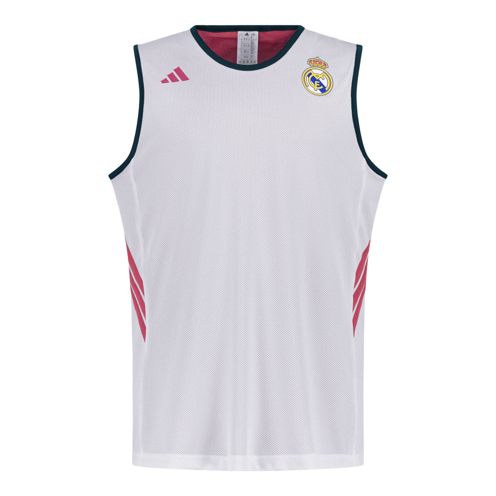 Mens Reversible Basketball Training Jersey 26/27 White