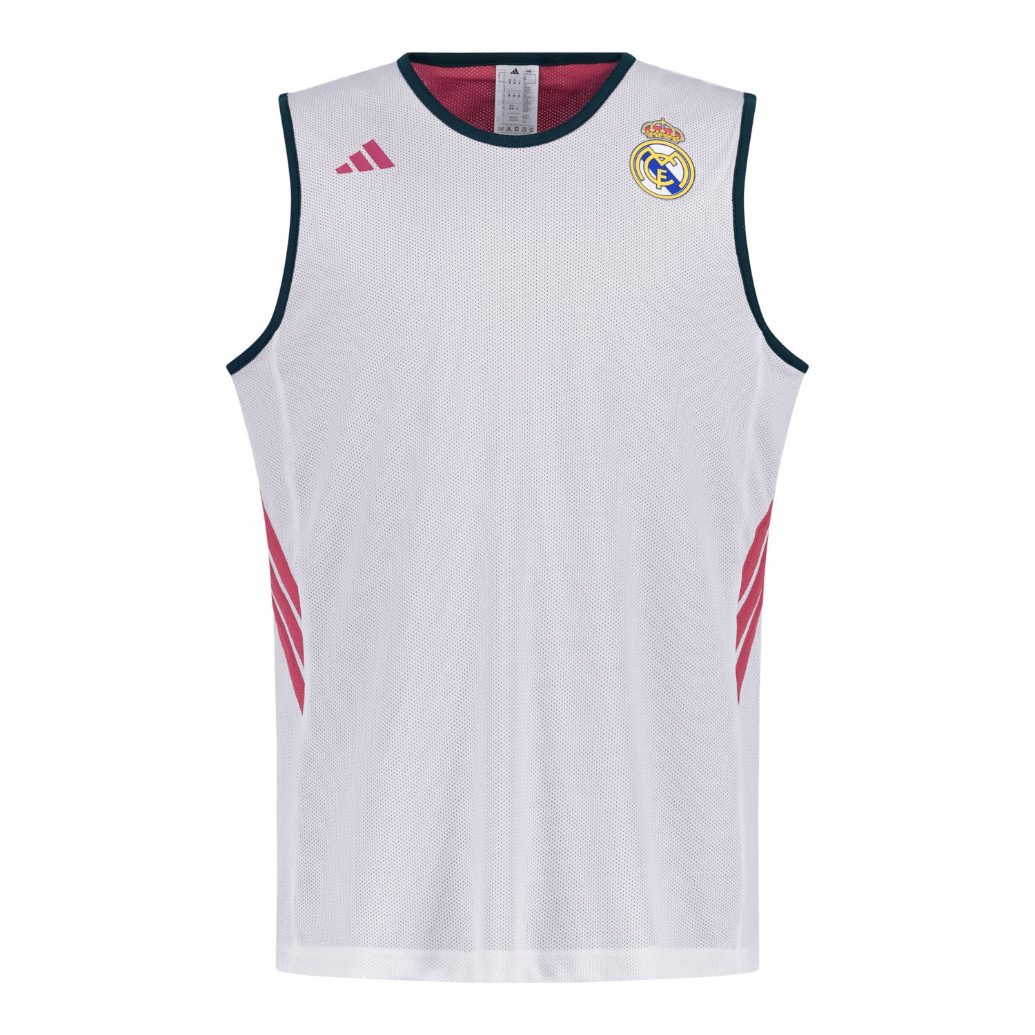 Mens Reversible Basketball Training Jersey 26/27 White
