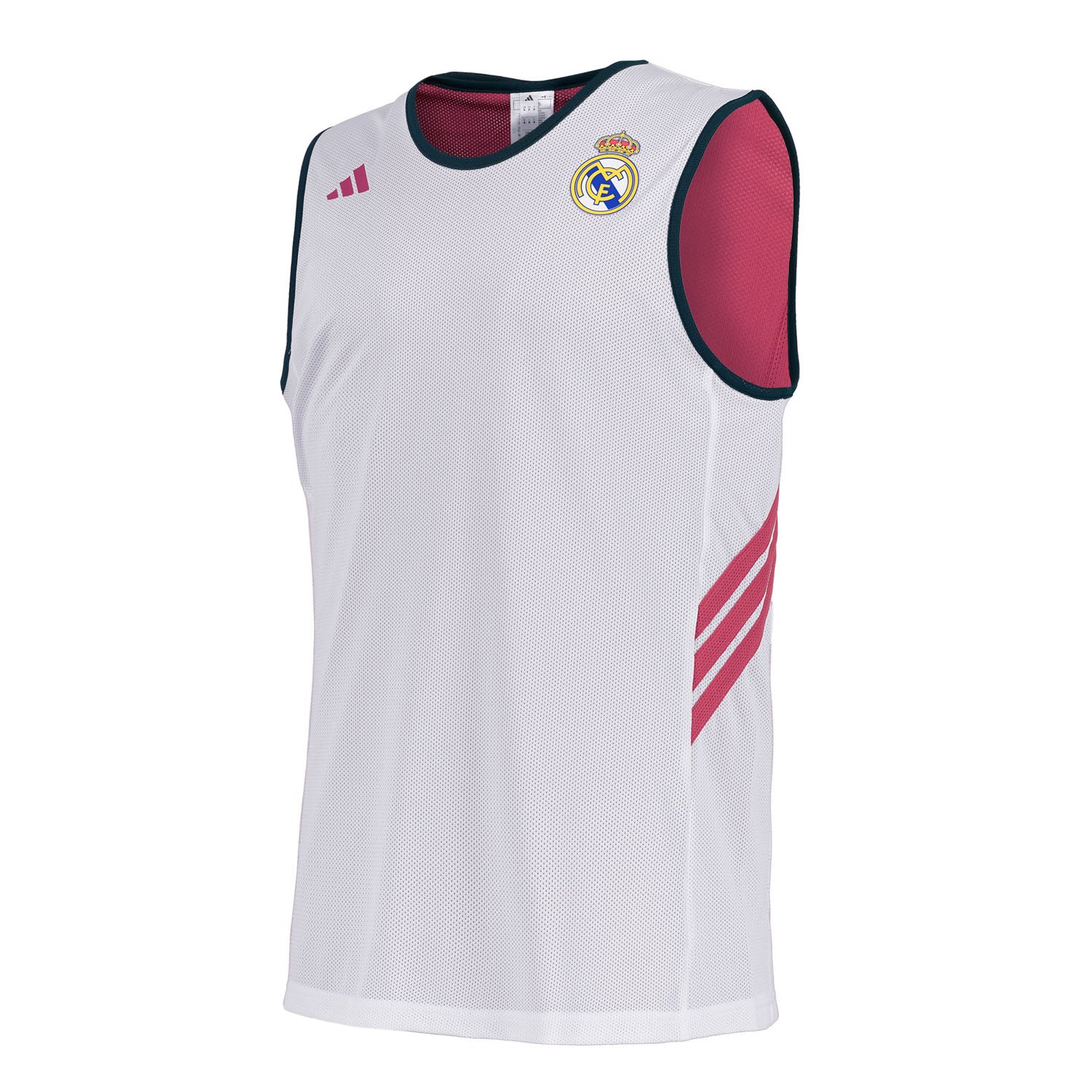 Mens Reversible Basketball Training Jersey 26/27 White