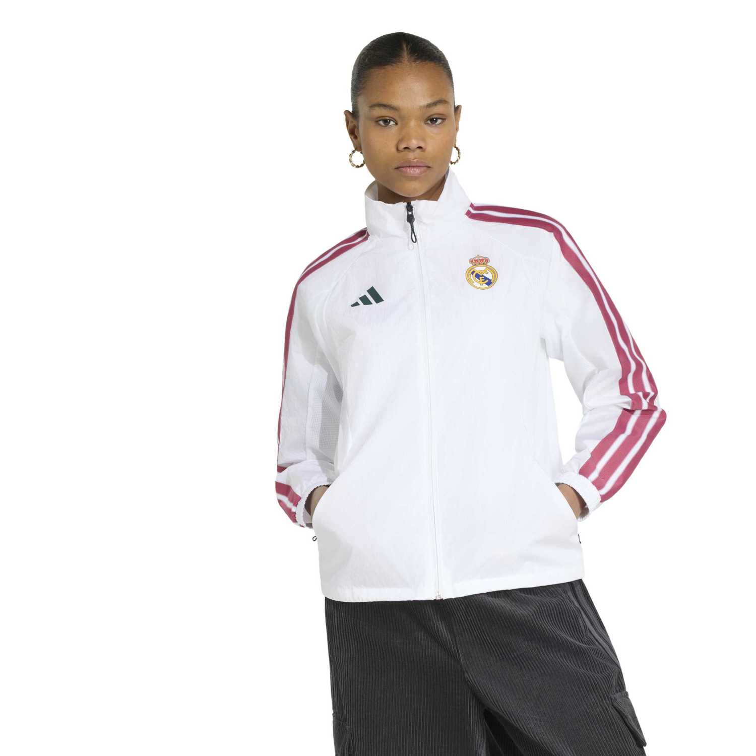 Womens adidas Anthem Jacket 26/27 White – Official Real Madrid Store