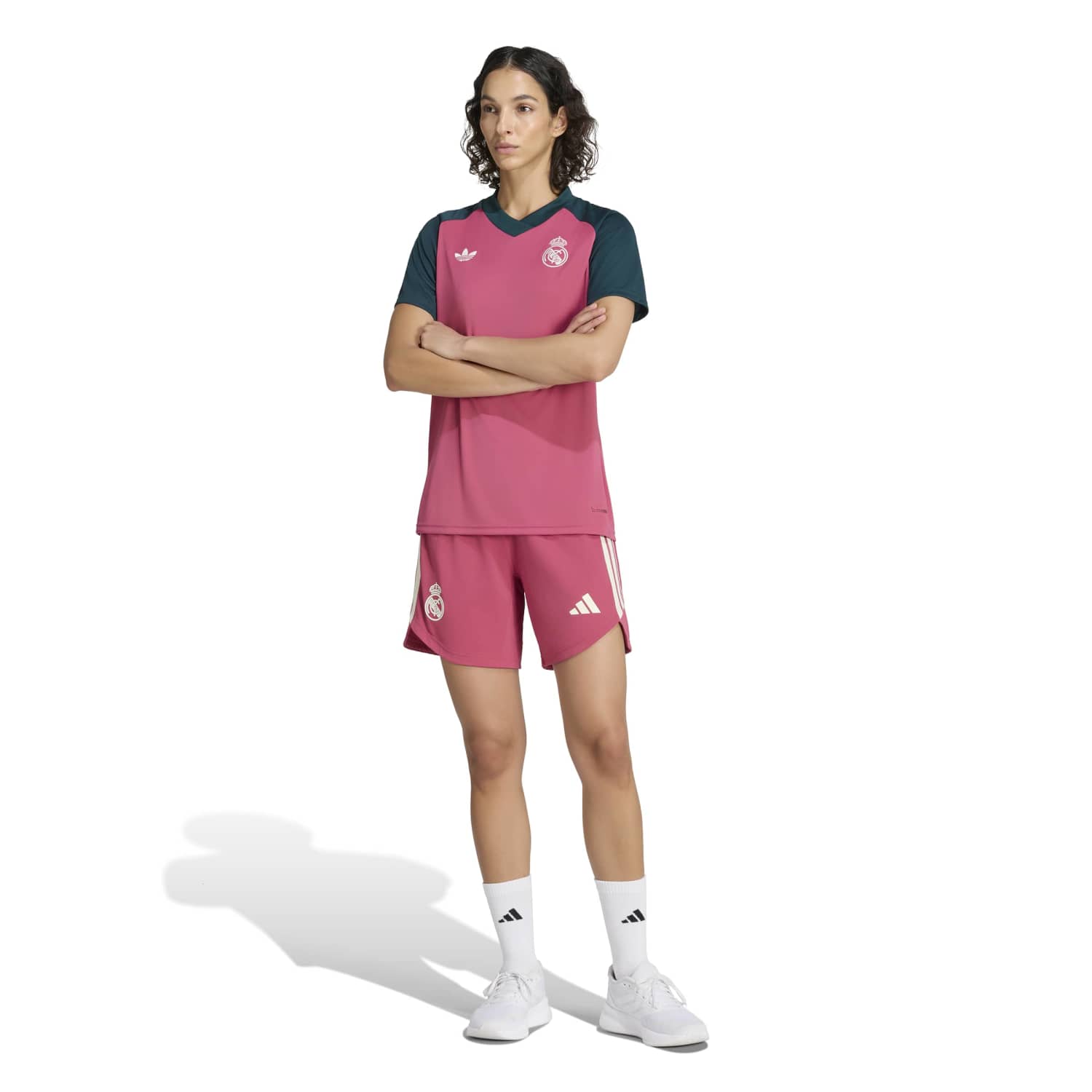 Pantalón Corto Mujer adidas Entrenamiento 26/27 Rosa