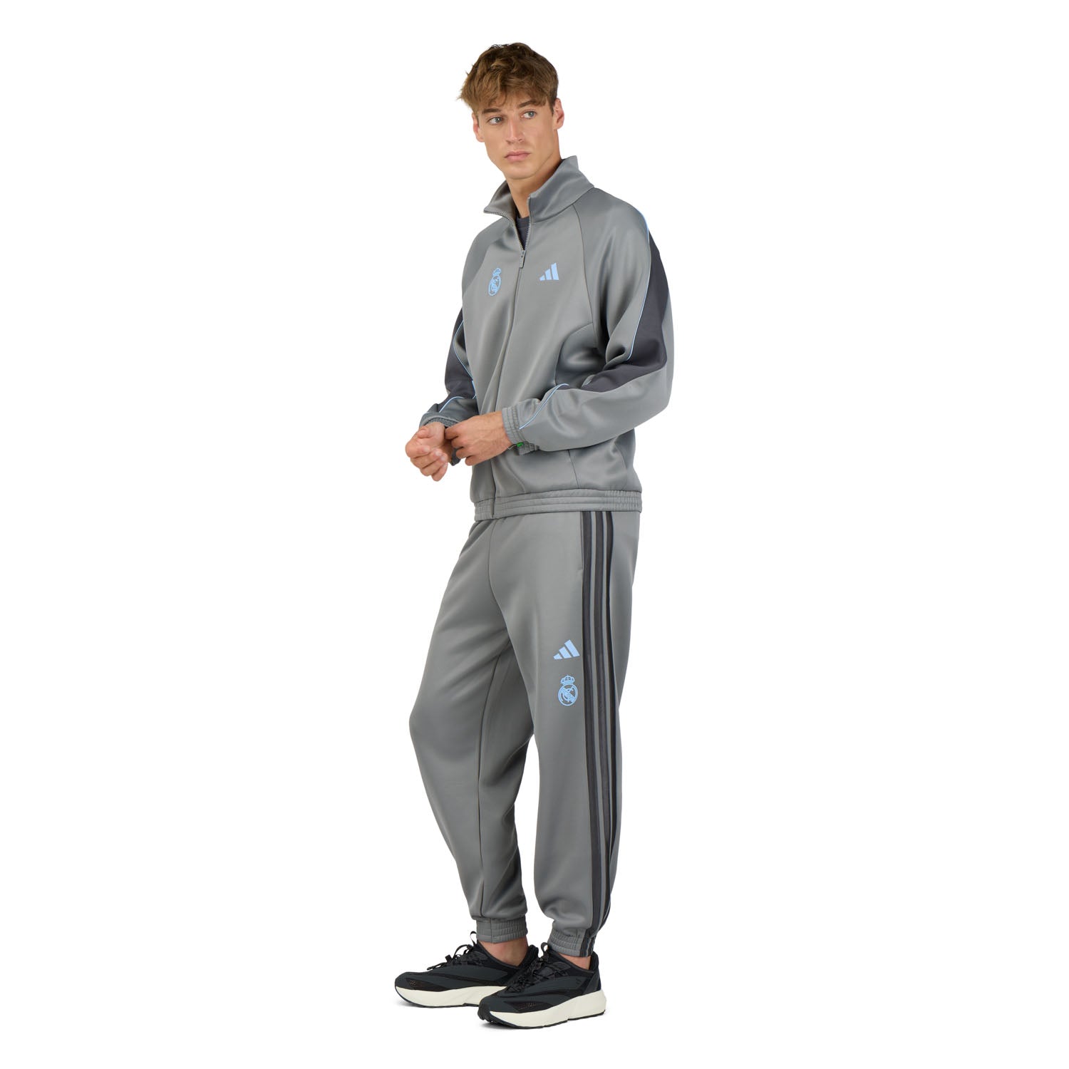 Homme adidas Stadium Veste de Survêtement Gris