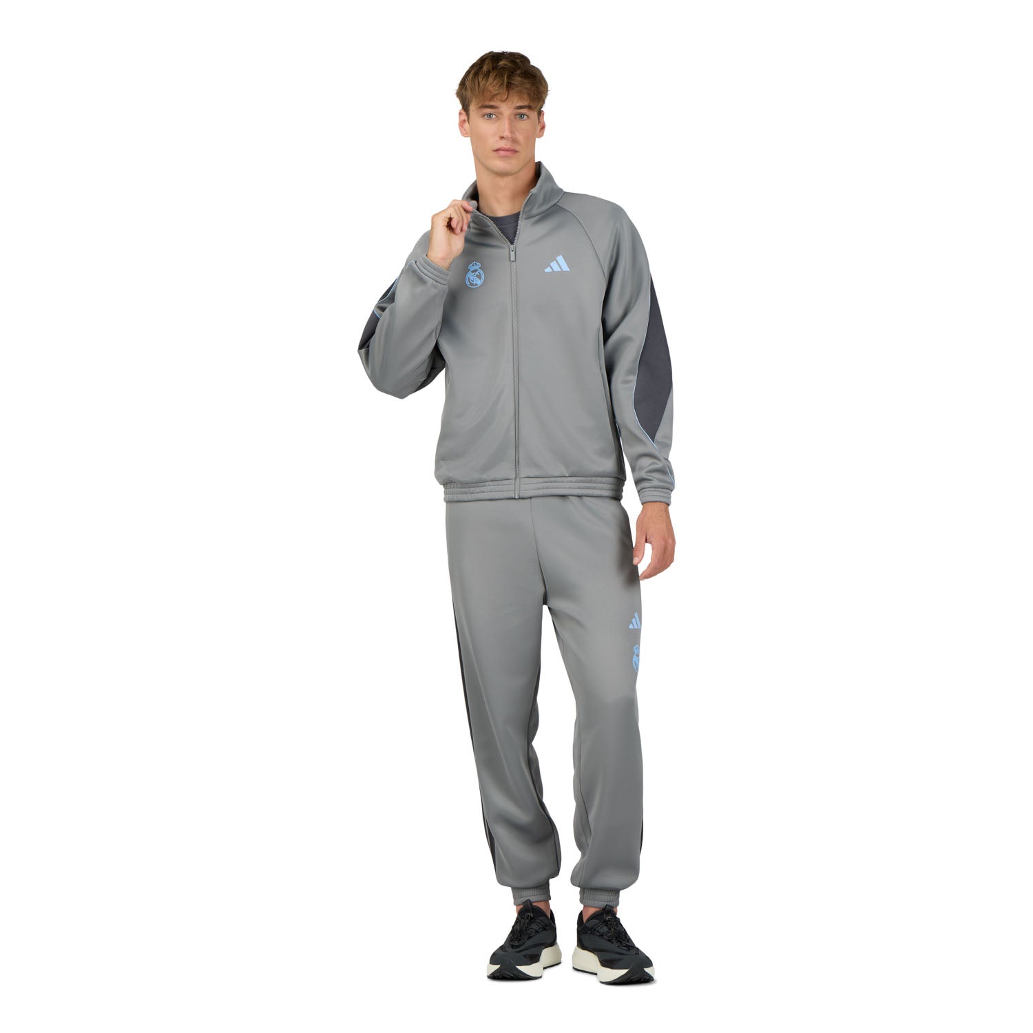 Mens adidas Stadium Track Top Grey – Official Real Madrid Store