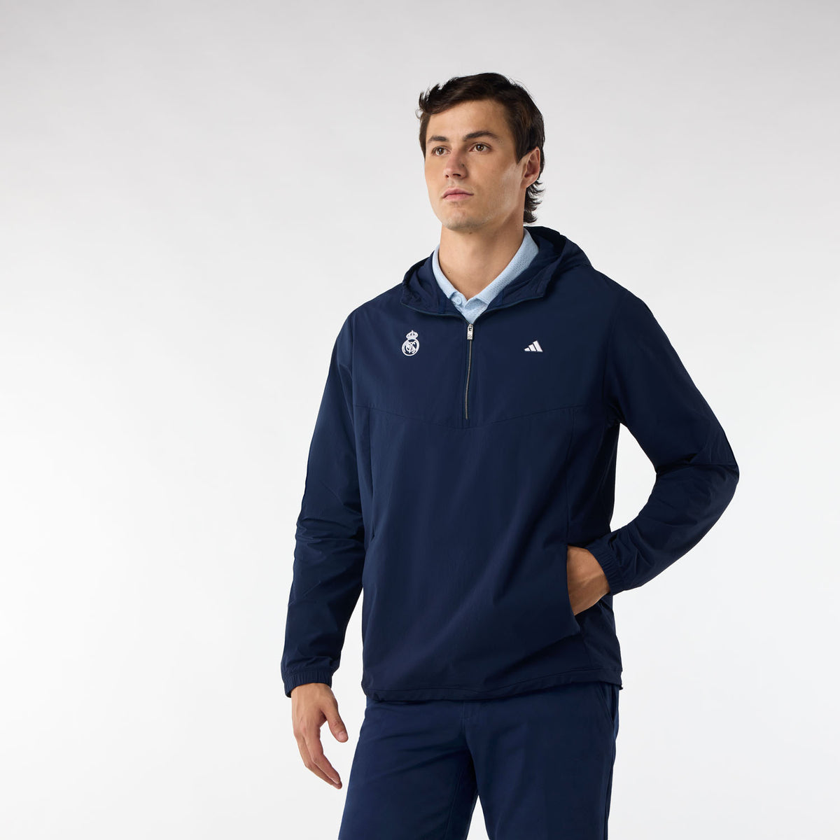 Mens adidas Golf Ultimate365+ Clima365 Course Control Windbreak Navy