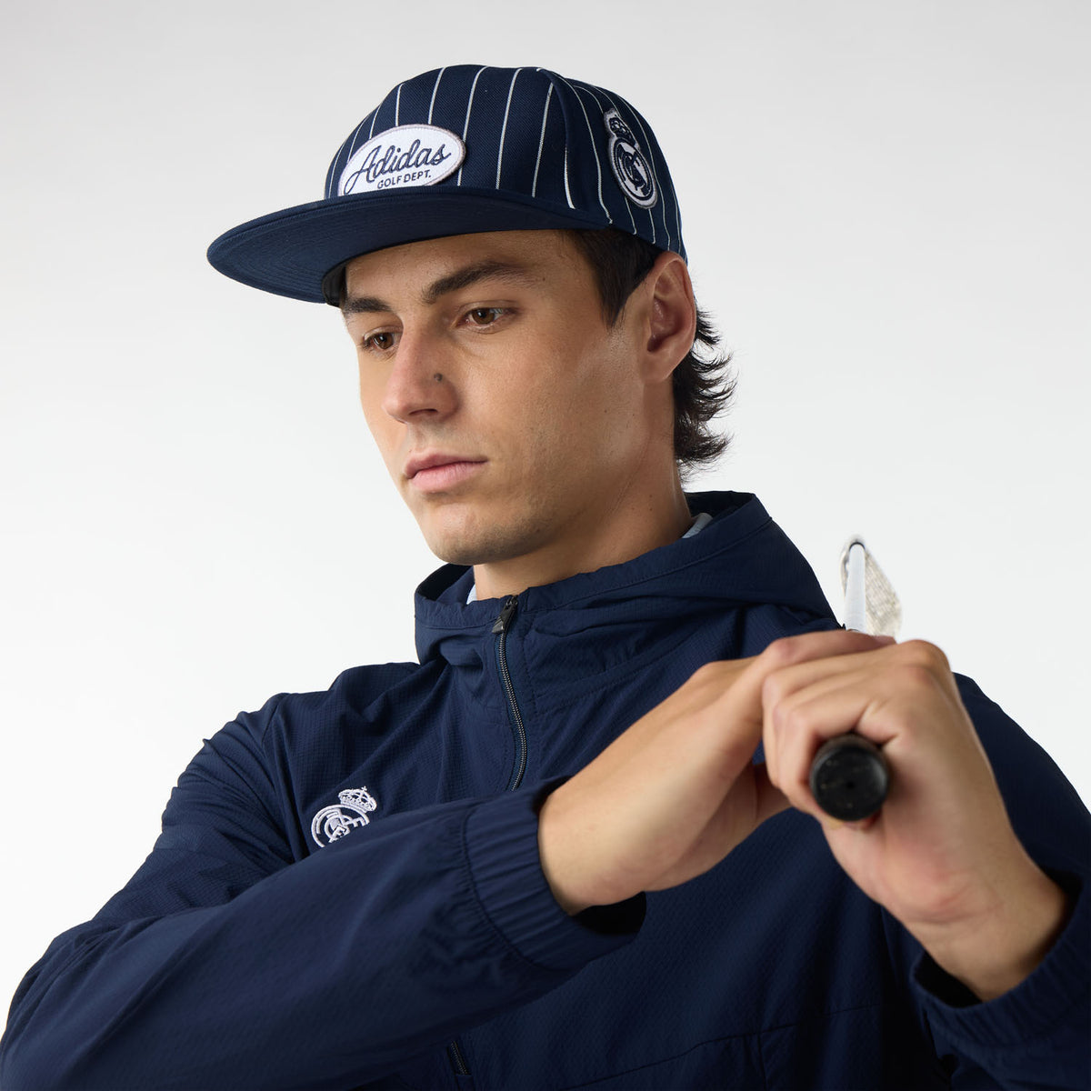 Mens adidas Golf Ultimate365+ Clima365 Course Control Windbreak Navy