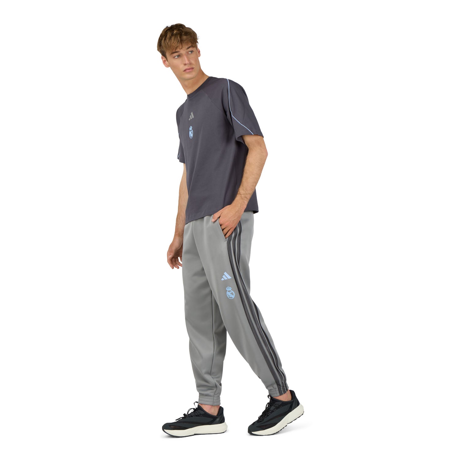 Mens adidas Stadium T-Shirt Grey