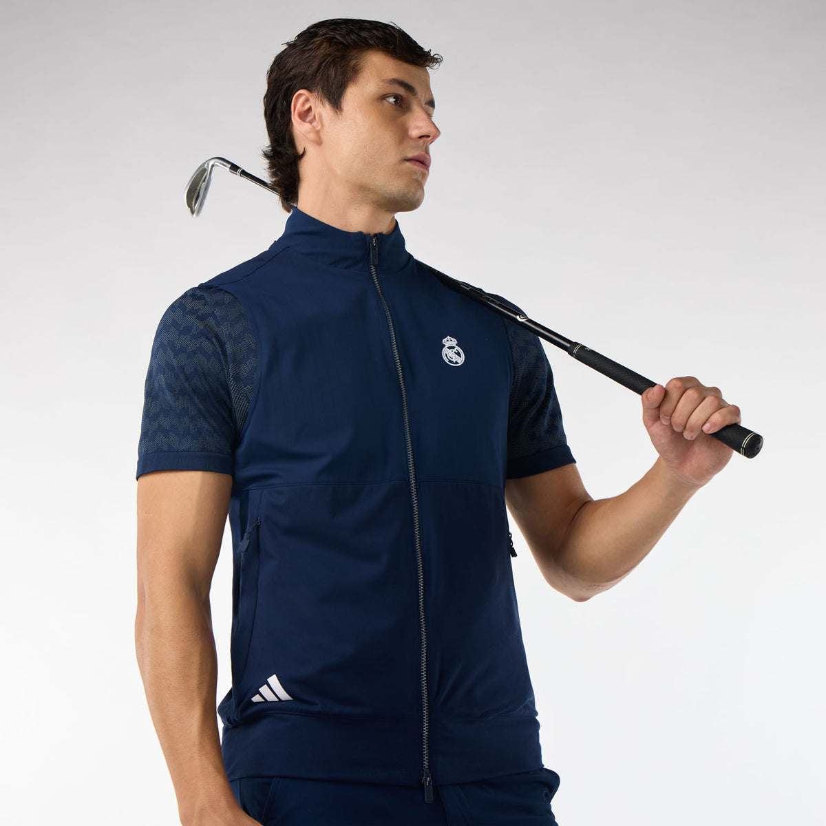 Mens adidas Golf Ultimate365 Tour Zip Vest Navy
