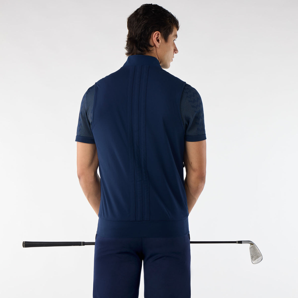Mens adidas Golf Ultimate365 Tour Zip Vest Navy