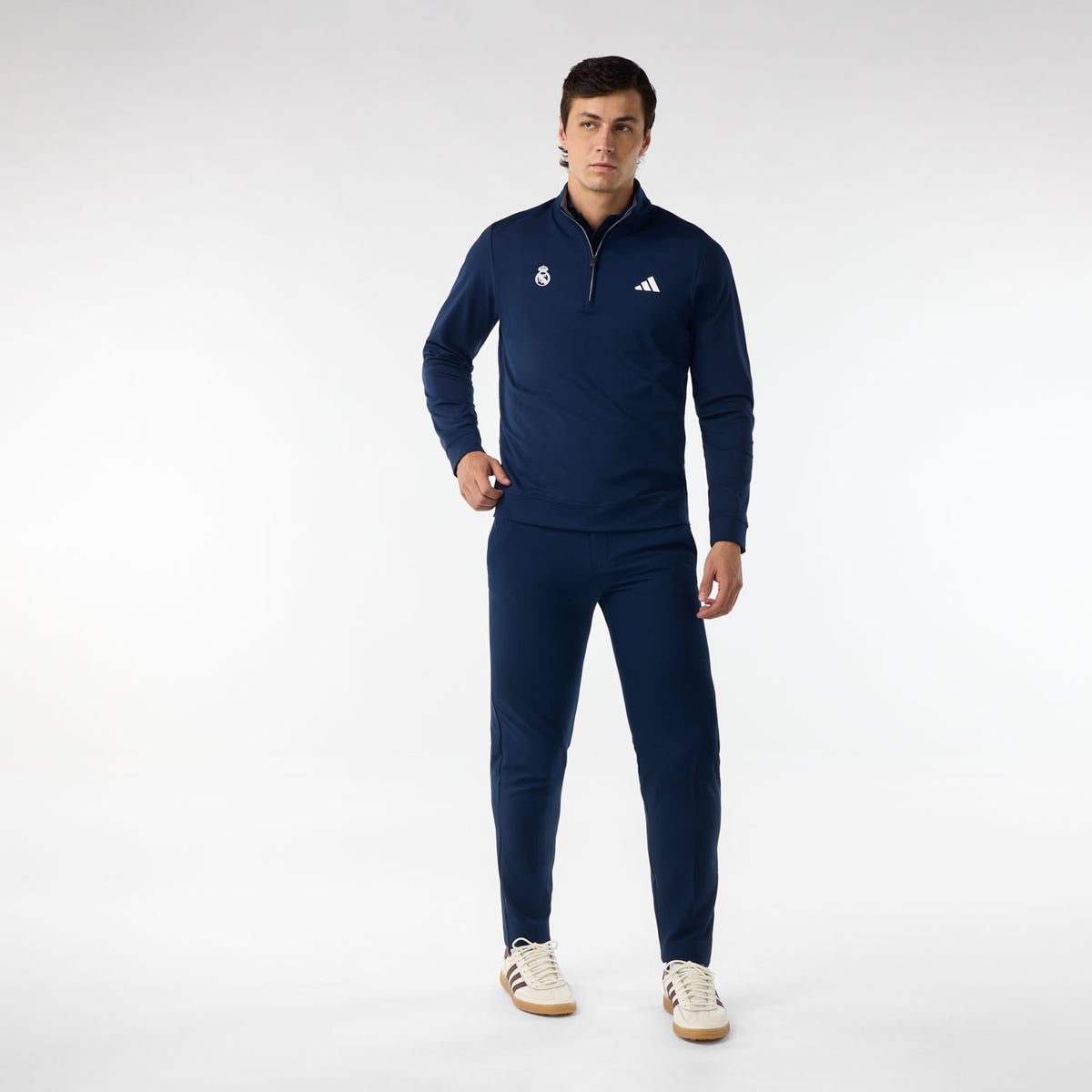 Sudadera Media Cremallera Hombre adidas Golf Ultimate365 Azul Marino