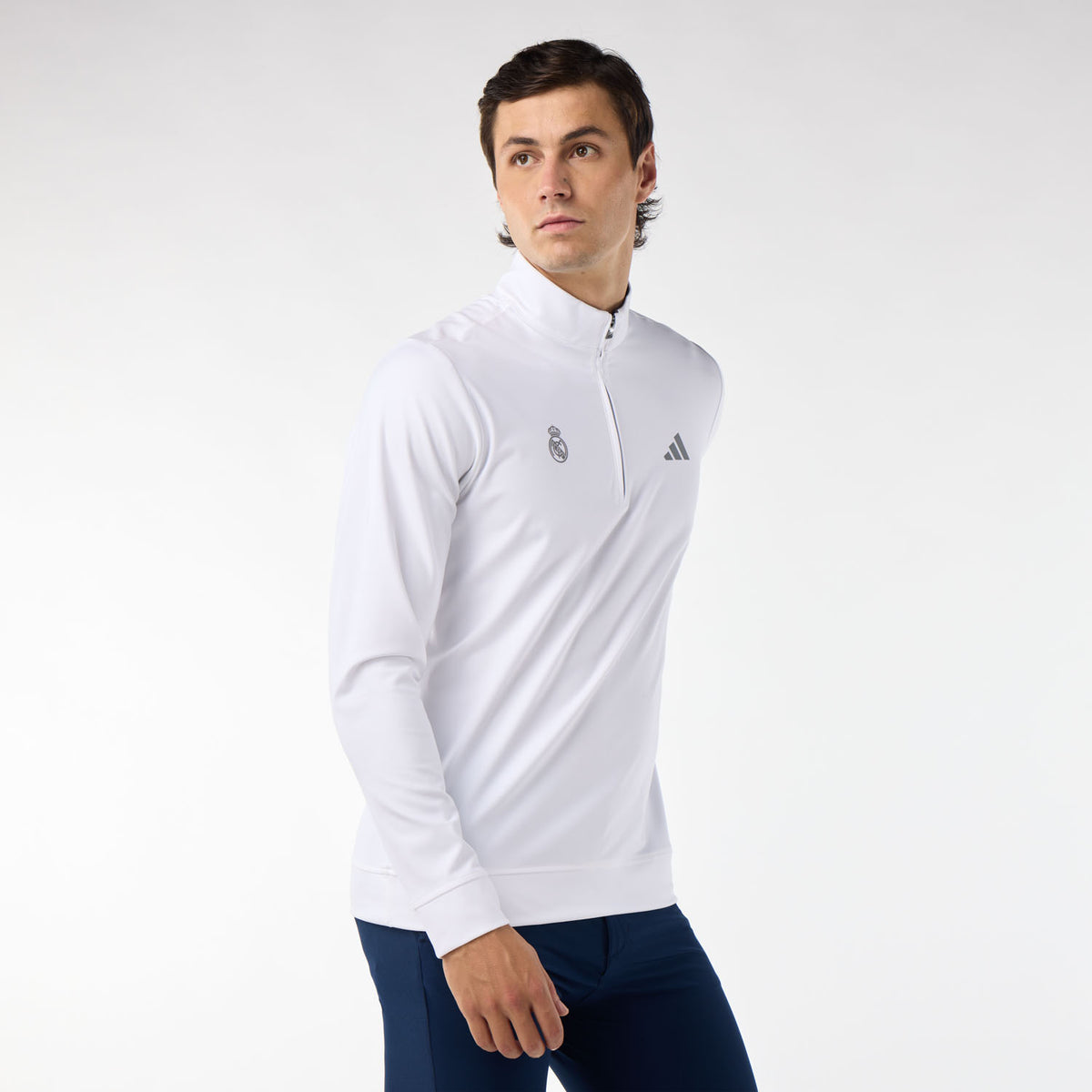 Sweat Quarter Zip Hommes adidas Golf Ultimate365 Blanc