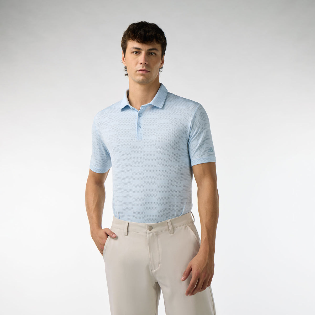 Mens adidas Golf ULTIMATE Polo Crystal Blue