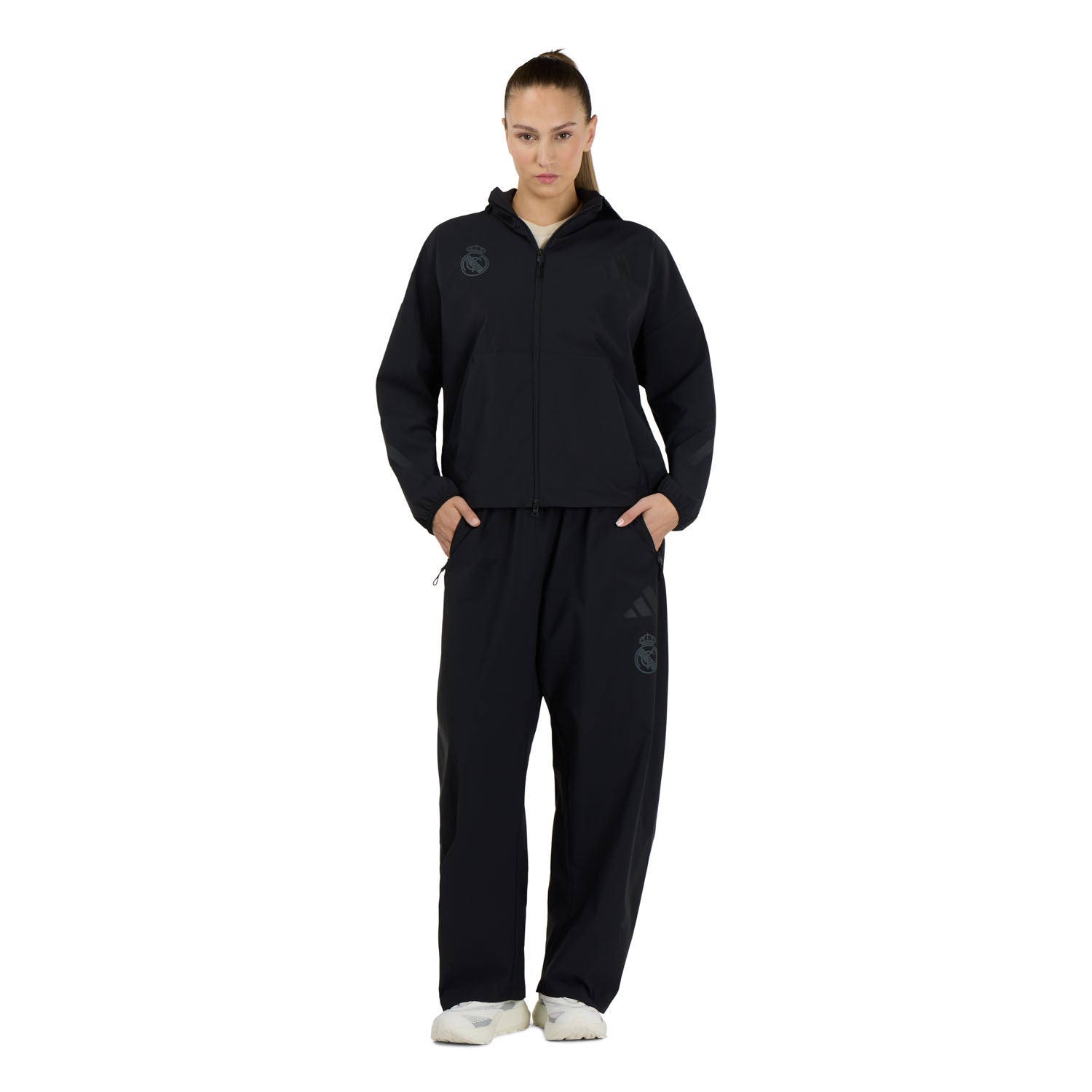 Womens adidas Real Urban Z.N.E. Woven Track Top Black – Official