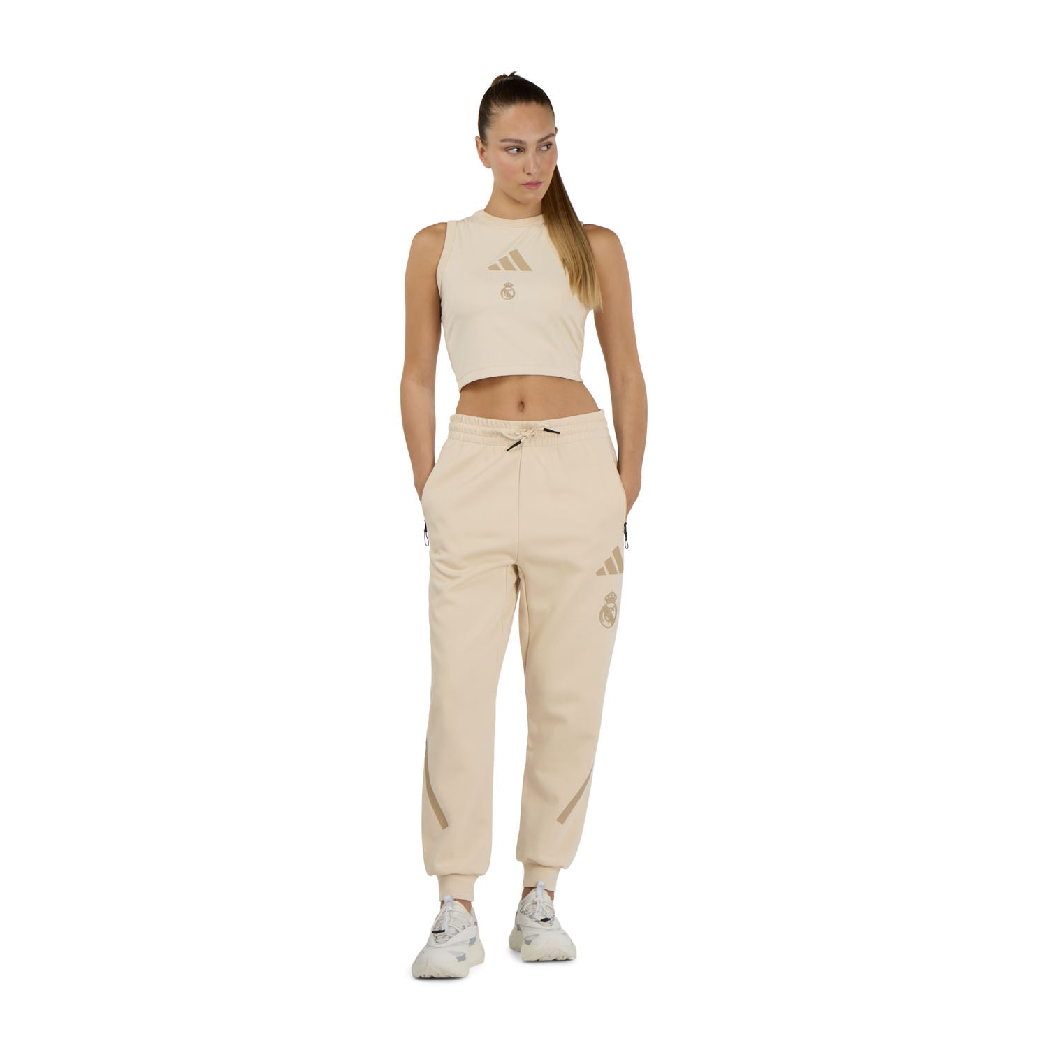 Top Mulher adidas Real Urban Z.N.E. Bege