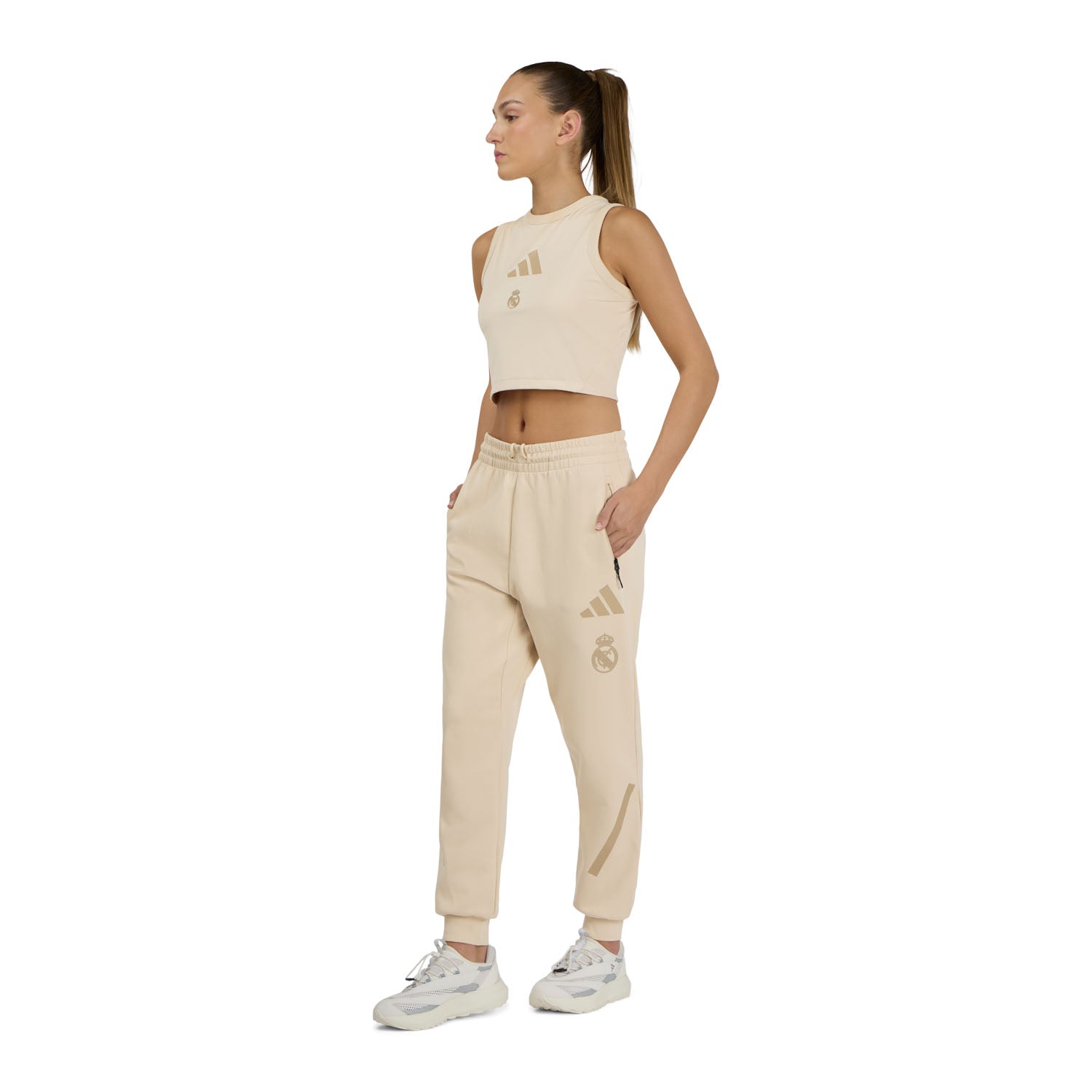 Top Mulher adidas Real Urban Z.N.E. Bege