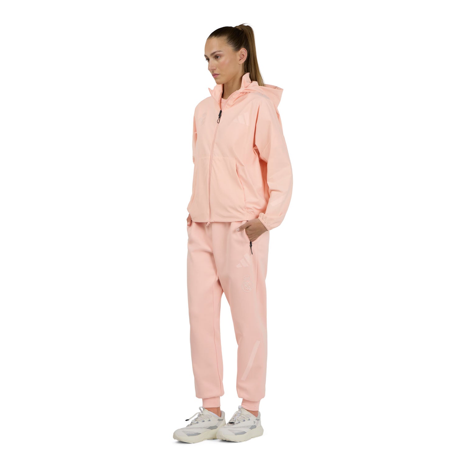 Womens adidas Real Urban Z.N.E Woven Track Top Blush Pink