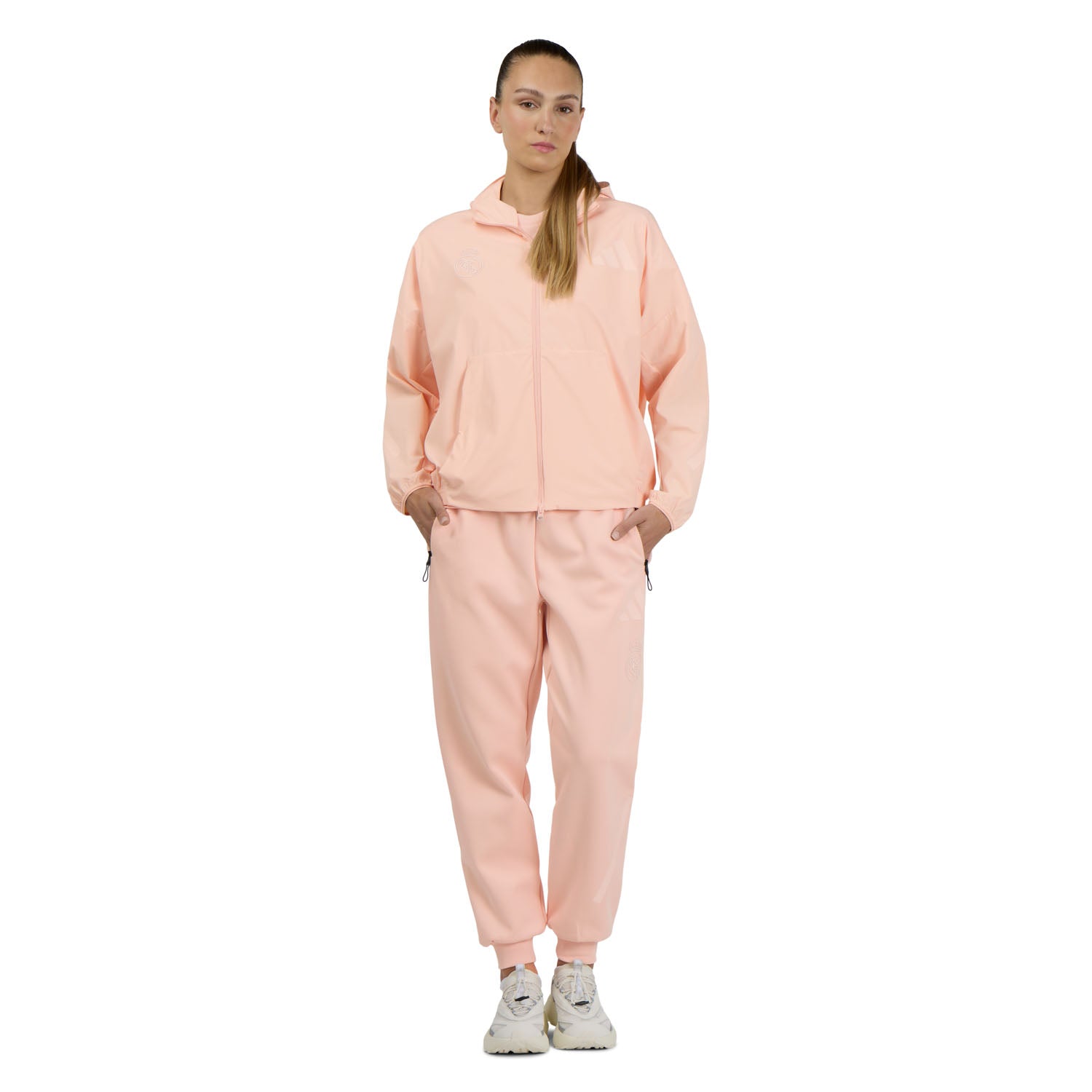 Womens adidas Real Urban Z.N.E Woven Track Top Blush Pink