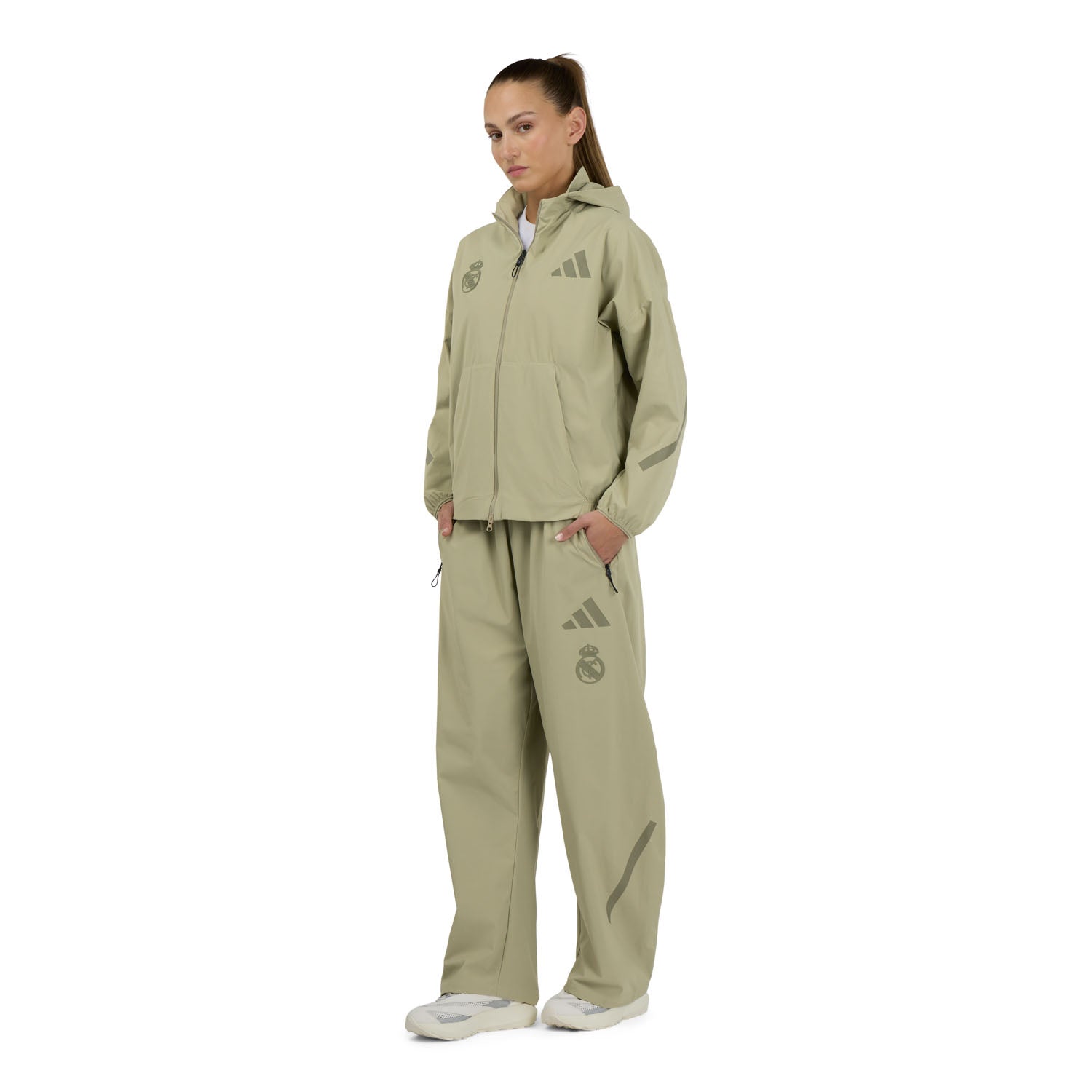 Womens adidas Real Urban Z.N.E. Woven Track Top Olive