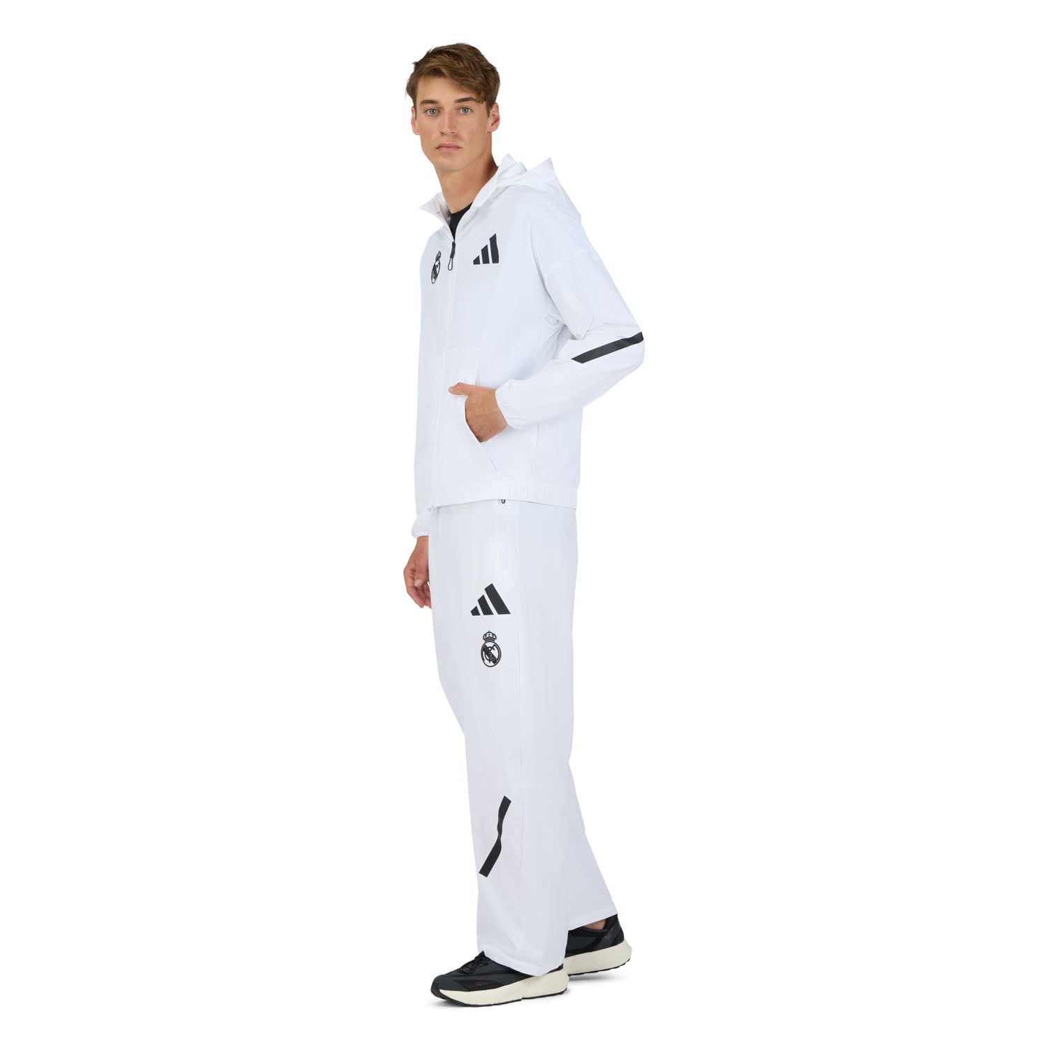 Mens adidas Real Urban Z.N.E. Woven Track Top White – Official