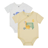 2 Set Baby Bodysuit Jungle Friends Yellow Real Madrid