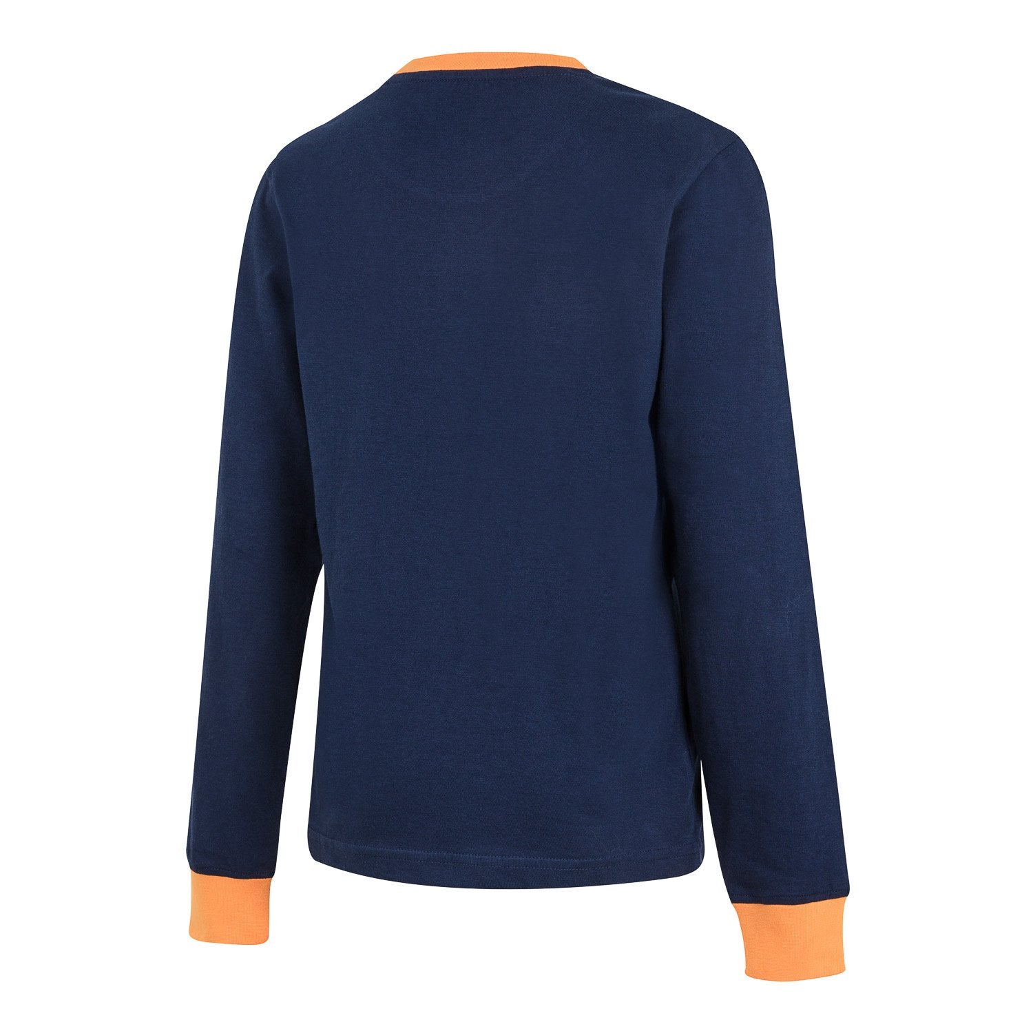 Kids Crest Print Pyjama Navy/Orange