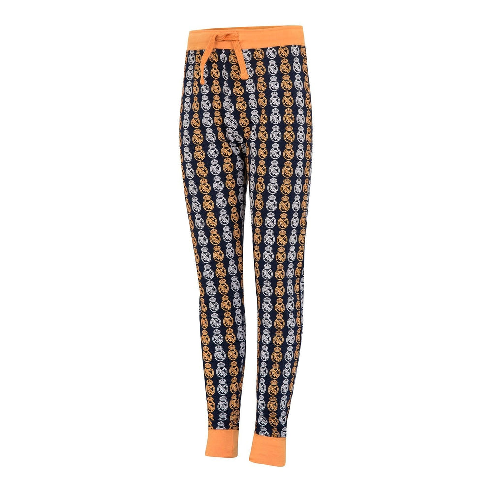 Kids Crest Print Pyjama Navy/Orange