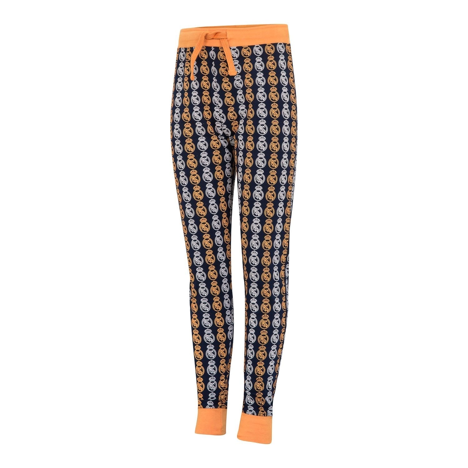 Kids Crest Print Pyjama Navy/Orange