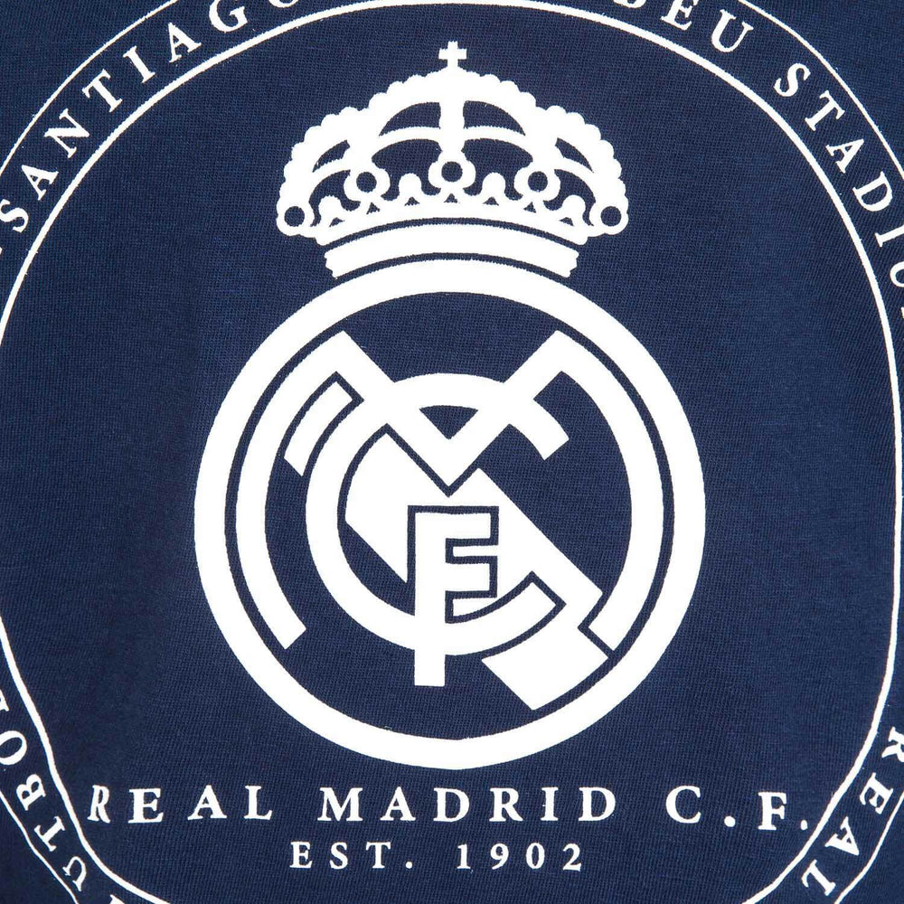 Kids Crest Print Pyjama Navy/Orange