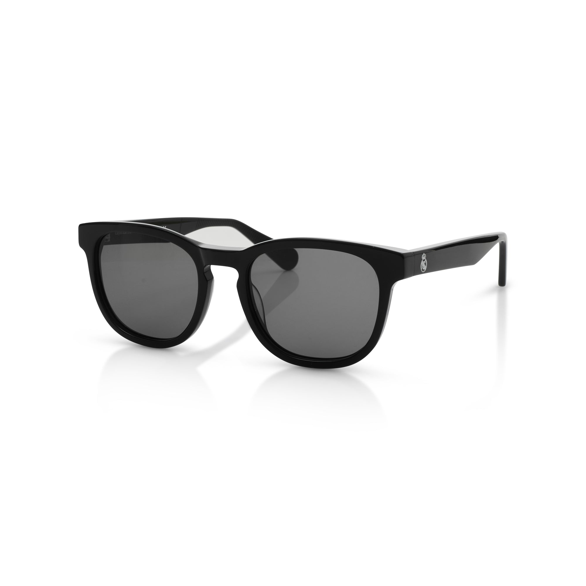 Round Real Madrid Acetate Sunglasses Black