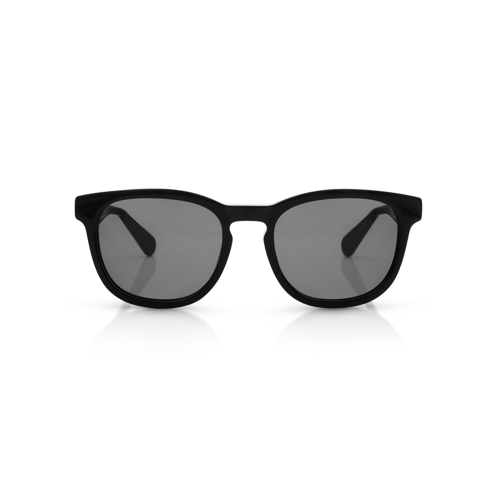Round Real Madrid Acetate Sunglasses Black