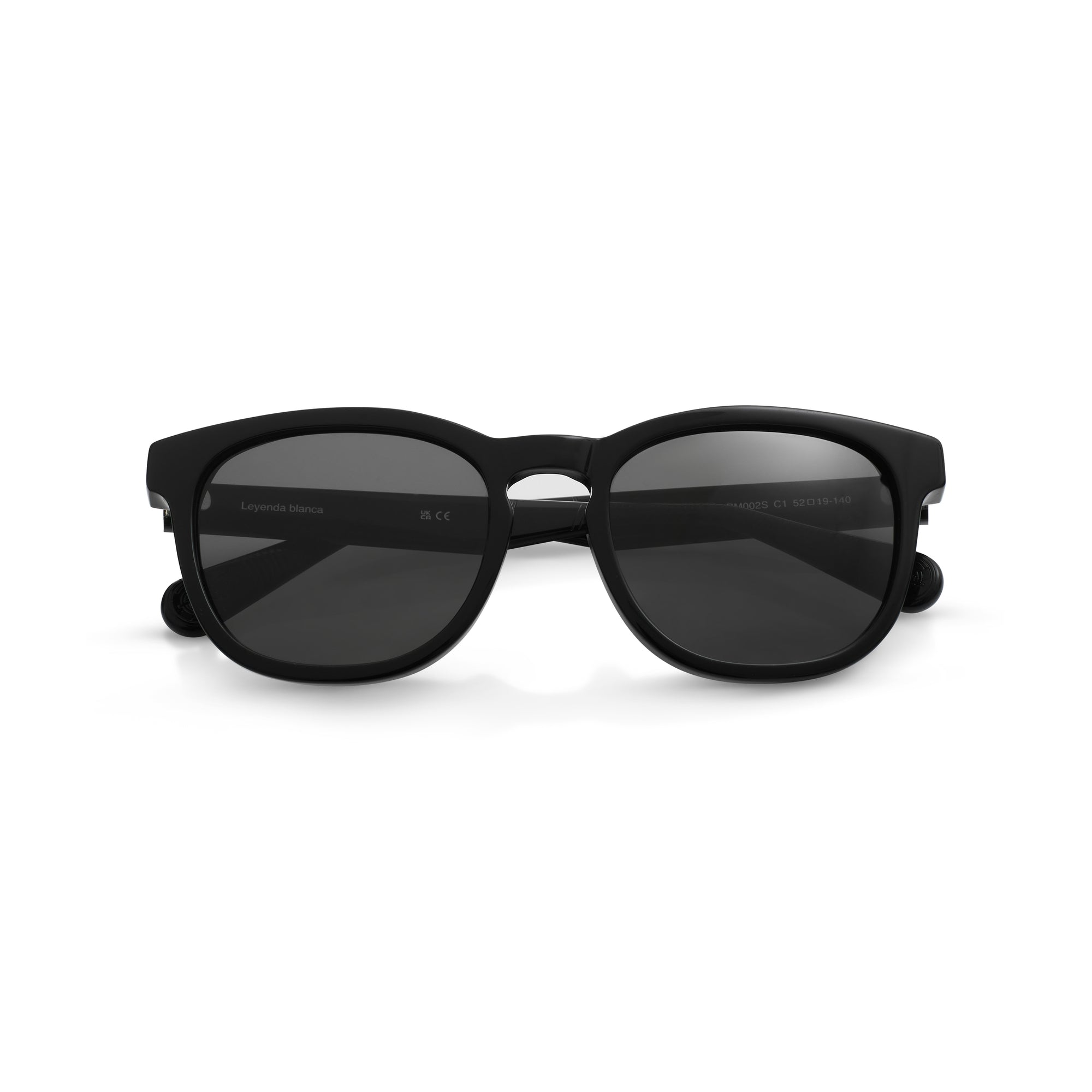 Round Real Madrid Acetate Sunglasses Black