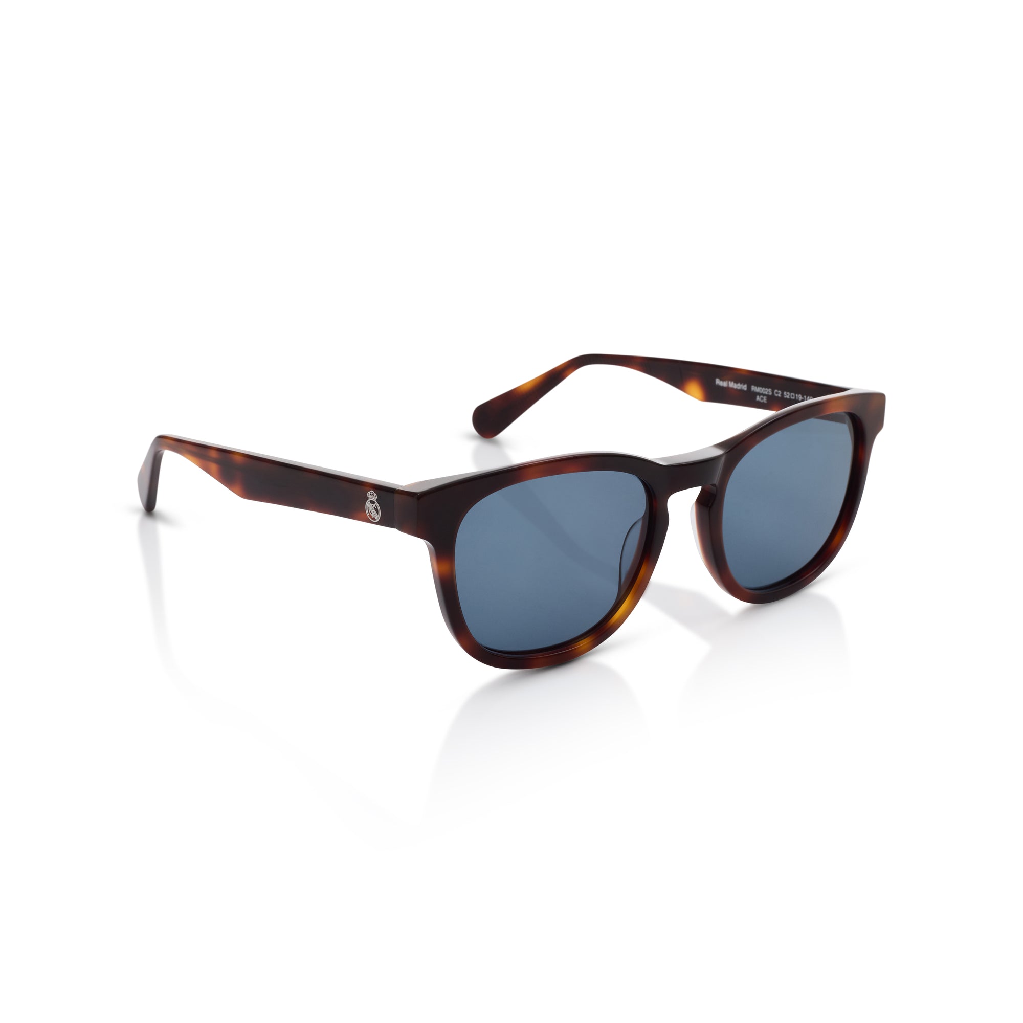 Round Real Madrid Acetate Sunglasses Tortoiseshell