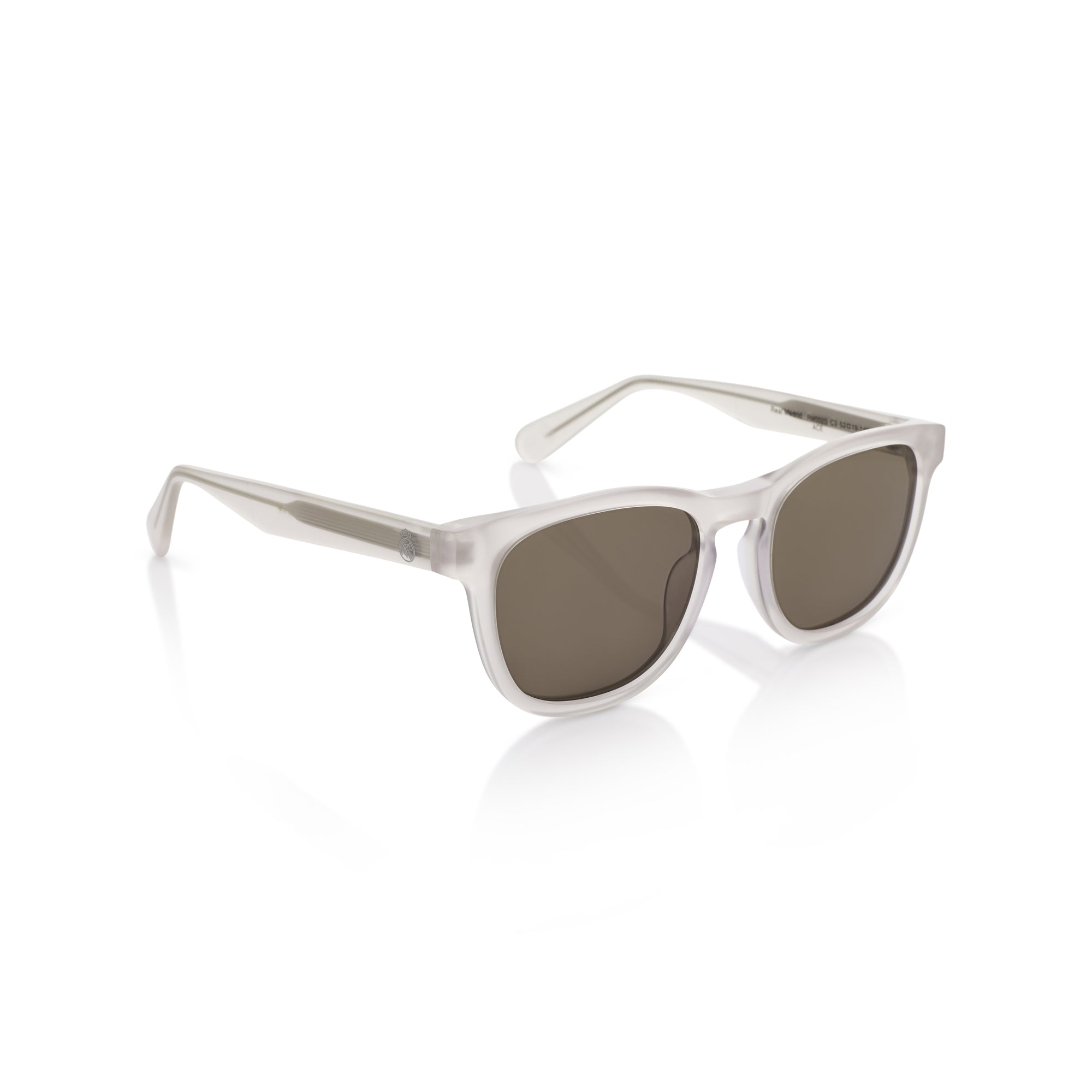 Round Real Madrid Acetate Sunglasses White