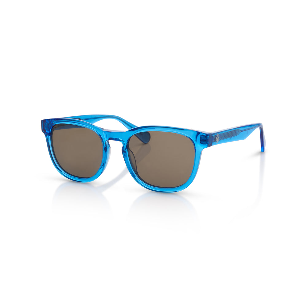 Round Real Madrid Acetate Sunglasses Blue