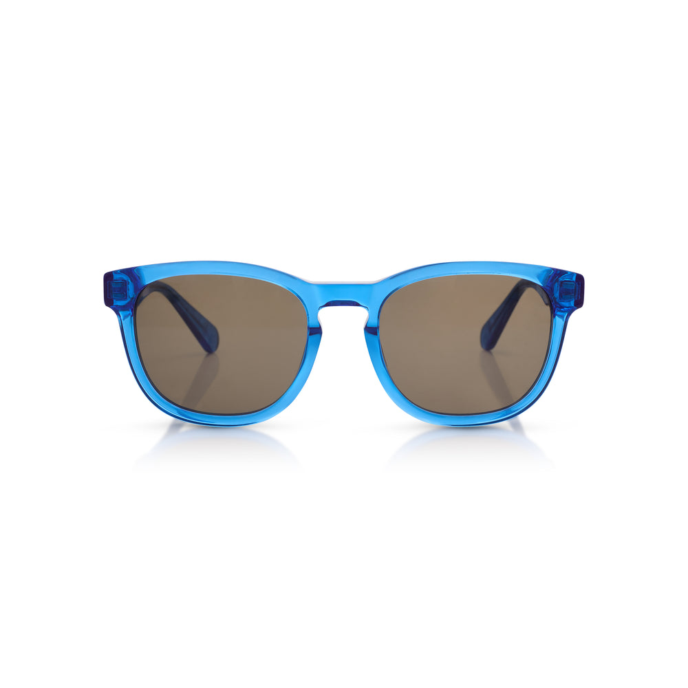Round Real Madrid Acetate Sunglasses Blue