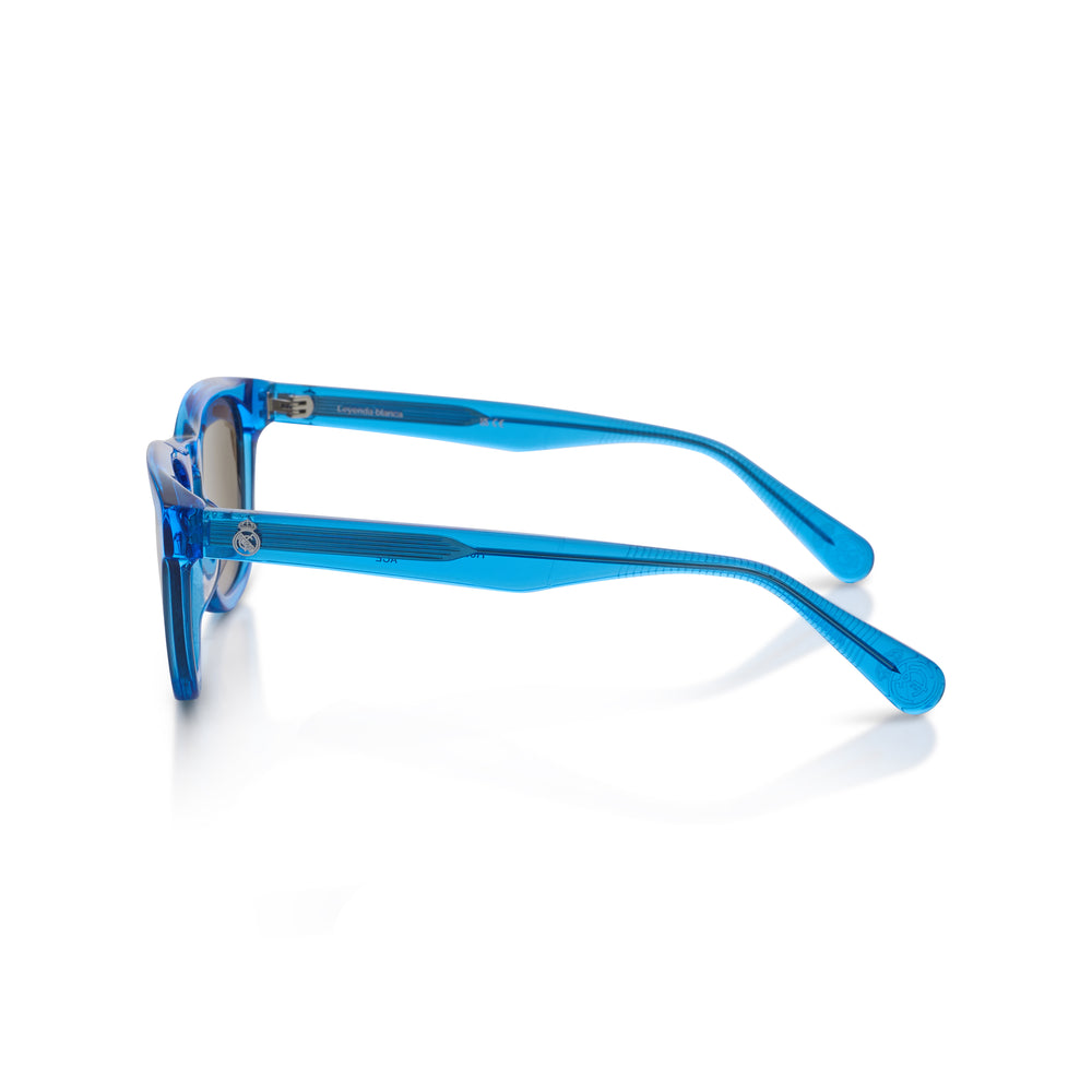 Round Real Madrid Acetate Sunglasses Blue