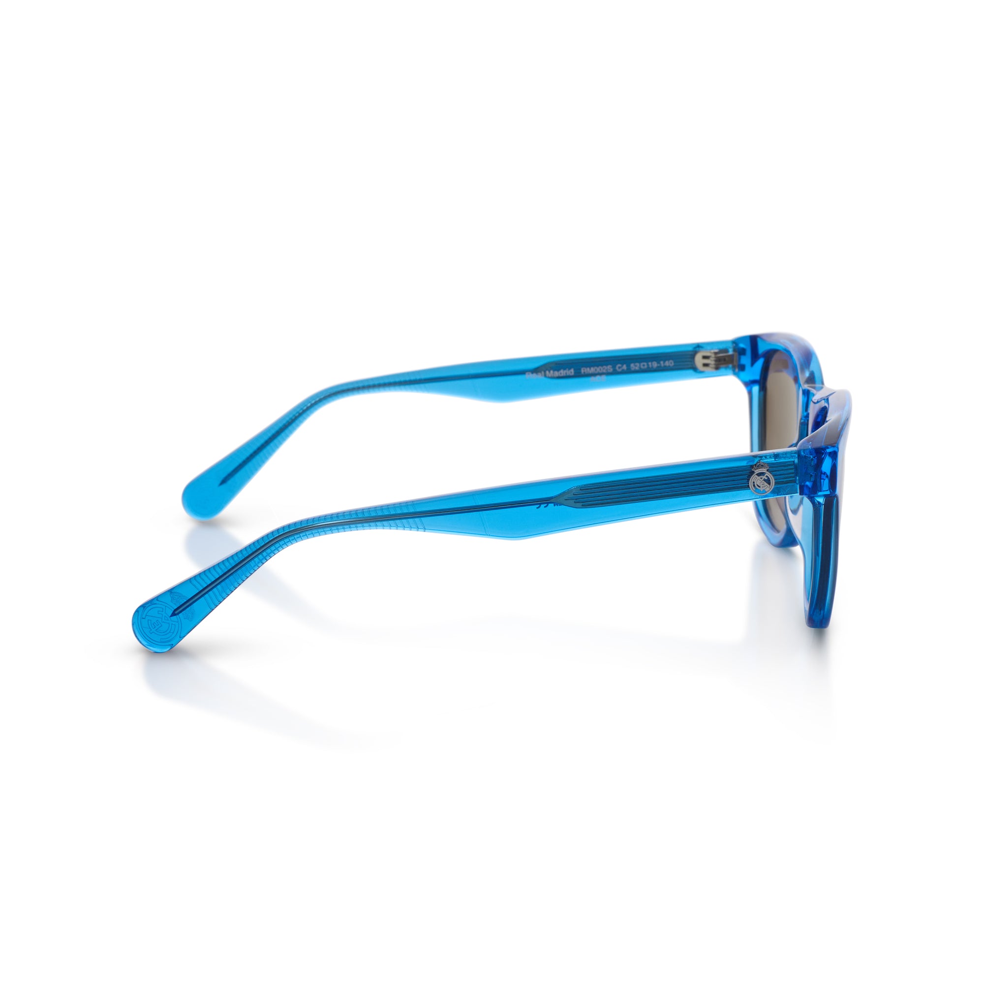 Round Real Madrid Acetate Sunglasses Blue