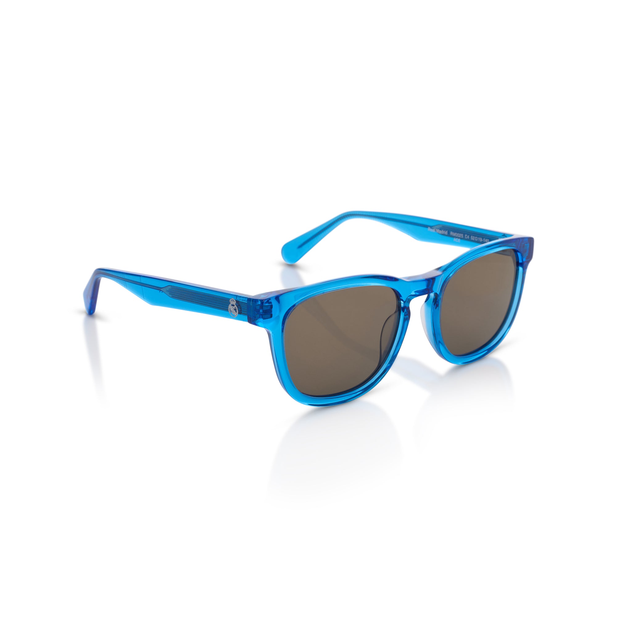 Round Real Madrid Acetate Sunglasses Blue