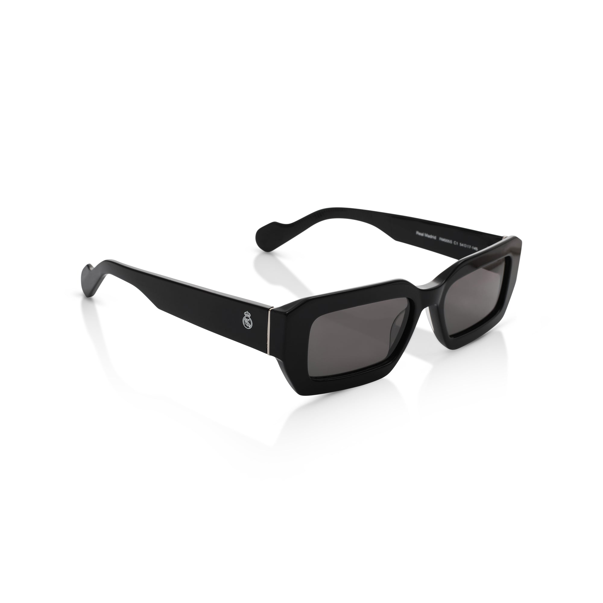 Lunettes de Soleil Carrées Real Madrid en Acétate Noires