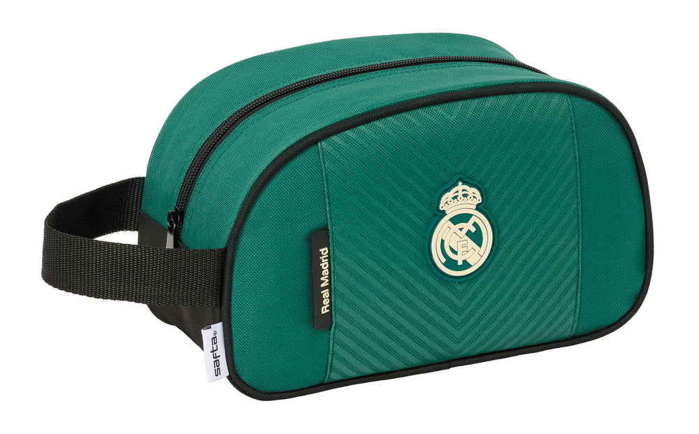 Trousse de Toilette à Poignée Simple Verte Real Madrid