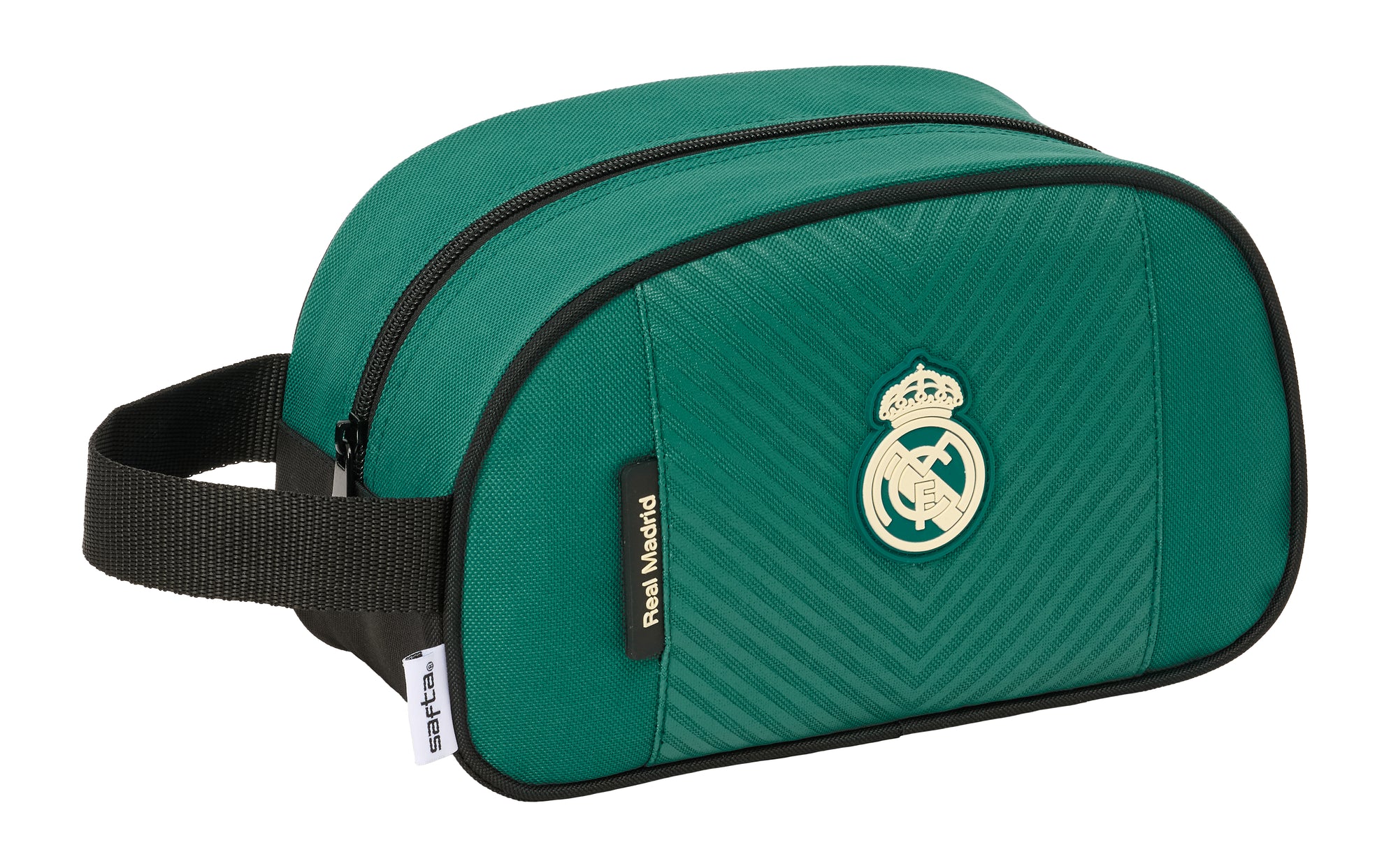 Single Handle Toiletry Bag Green Real Madrid