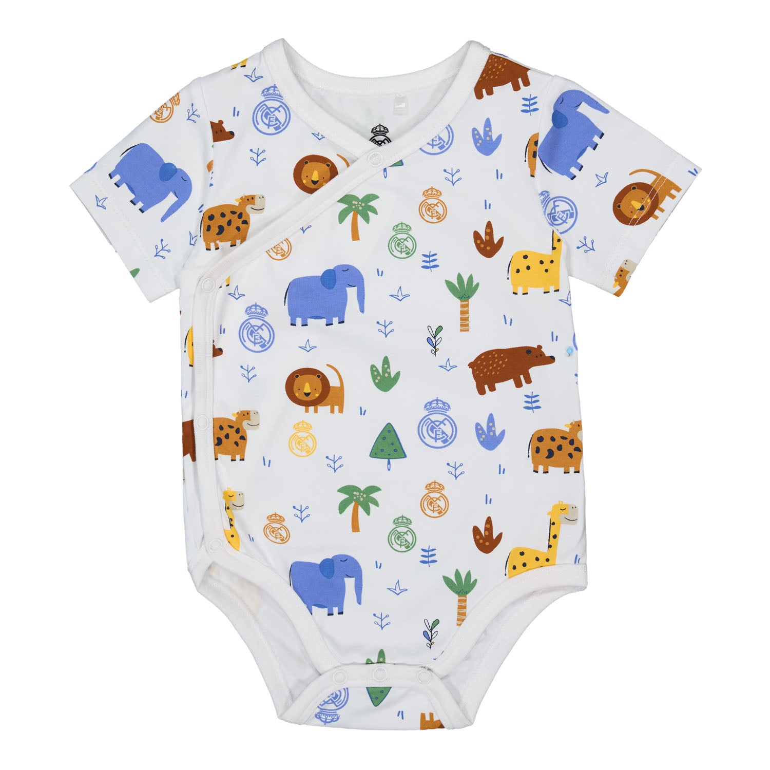 2 Set Baby Bodysuit Jungle Friends White Real Madrid