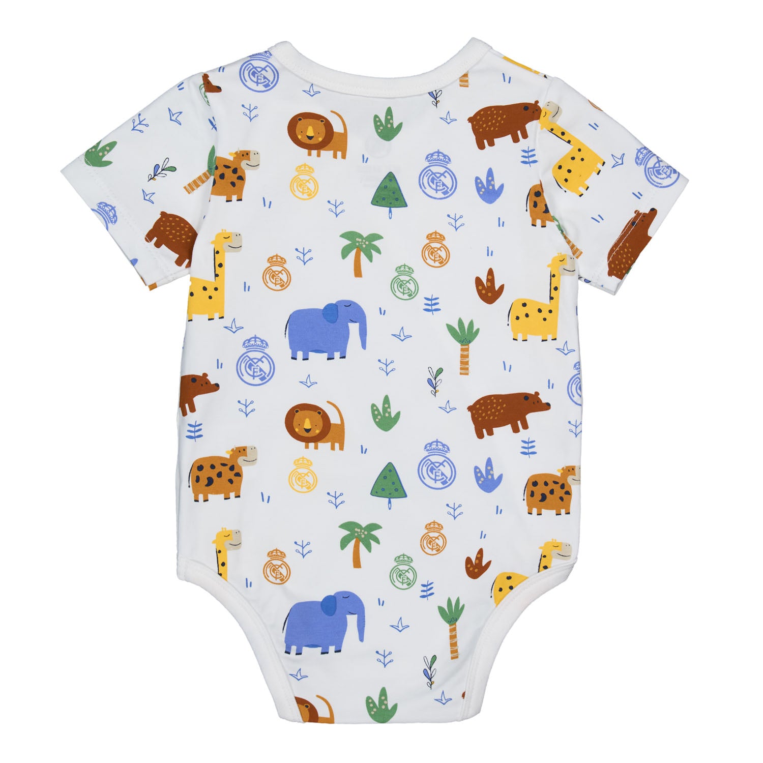 2 Set Baby Bodysuit Jungle Friends White Real Madrid